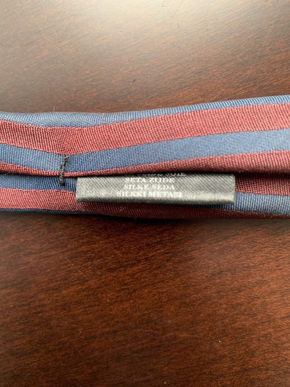 Burberry Prorsum Burberry Prorsum Stripped Silk Skinny Tie Size ONE SIZE - 5 Thumbnail