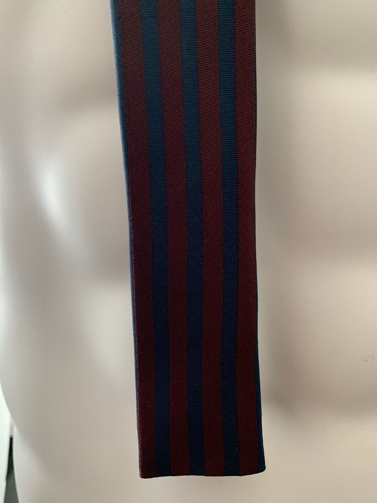 Burberry Prorsum Burberry Prorsum Stripped Silk Skinny Tie Size ONE SIZE - 3 Thumbnail