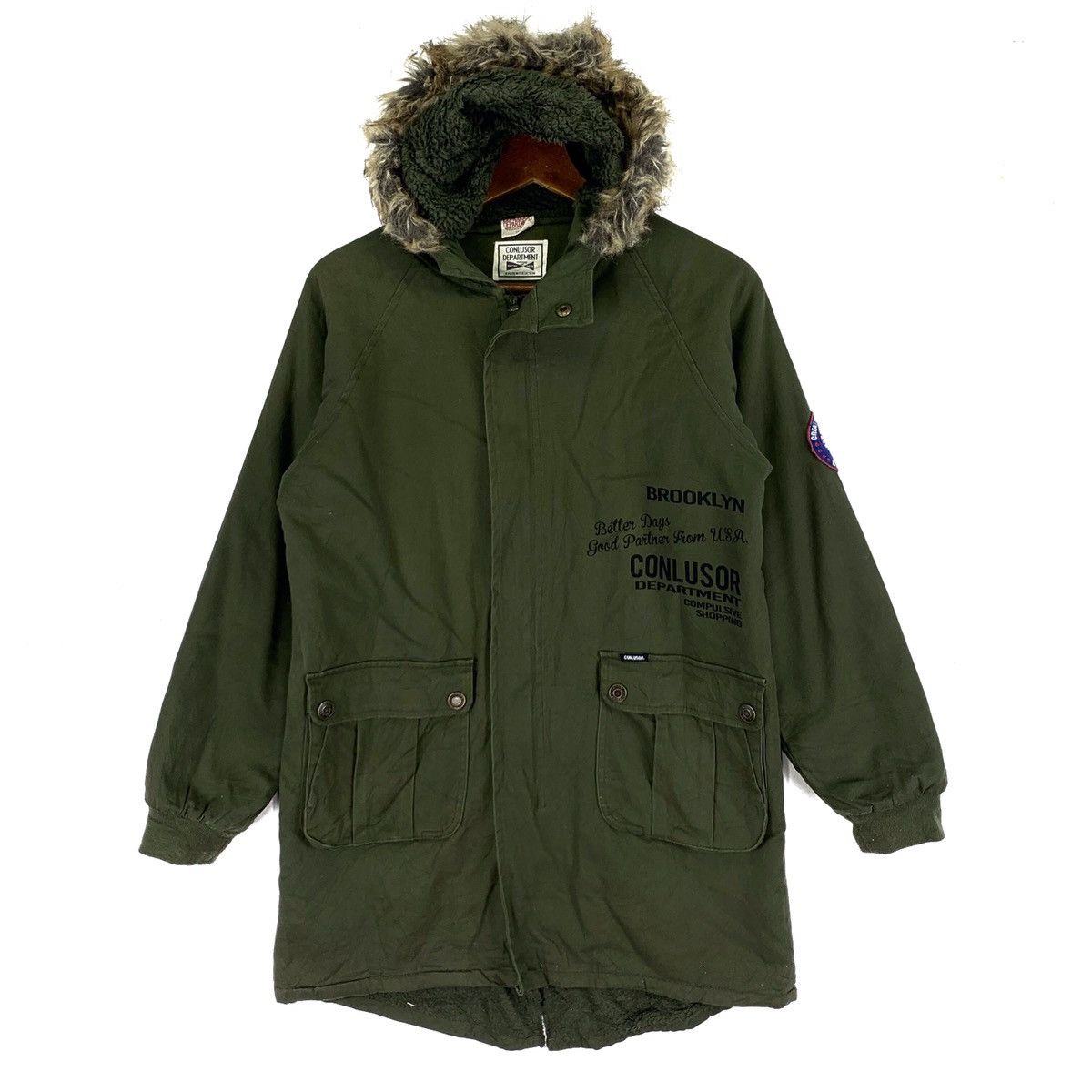 Japanese Brand Conlusor Department Hoodie Military Trench Jacket Size US S / EU 44-46 / 1 - 1 Thumbnail