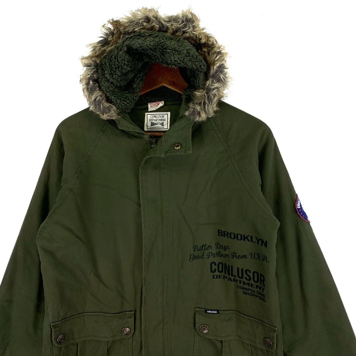 Japanese Brand Conlusor Department Hoodie Military Trench Jacket Size US S / EU 44-46 / 1 - 2 Thumbnail