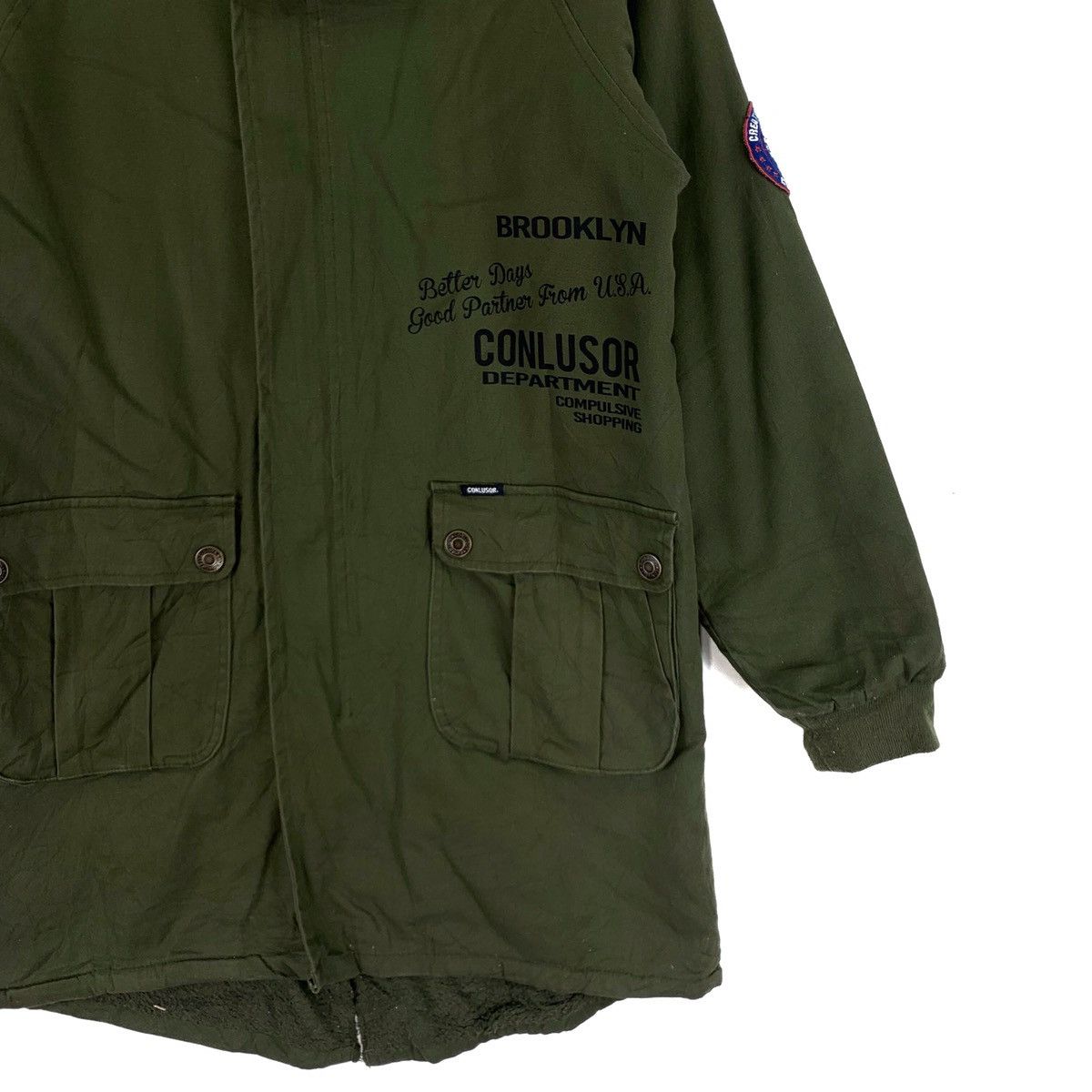 Japanese Brand Conlusor Department Hoodie Military Trench Jacket Size US S / EU 44-46 / 1 - 3 Thumbnail