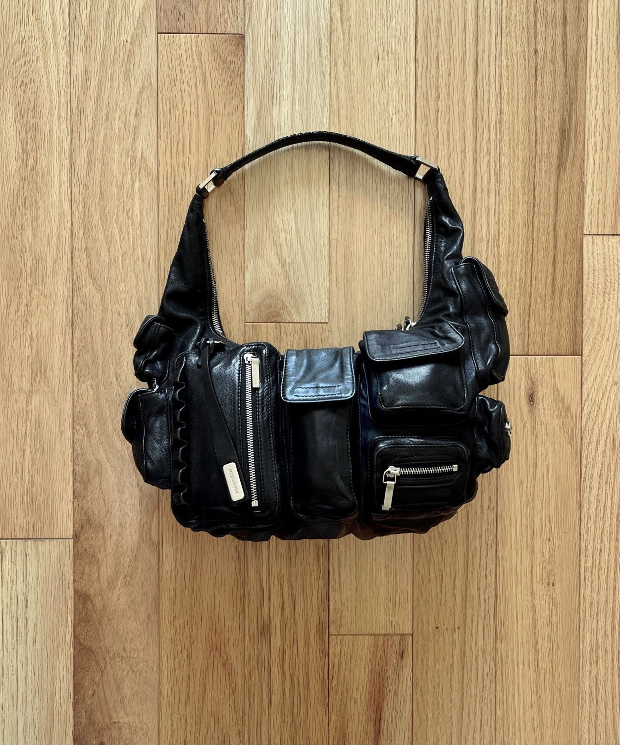 Jil Sander SS2003 Jil Sander Calfskin Leather Cargo Shoulder Bag
