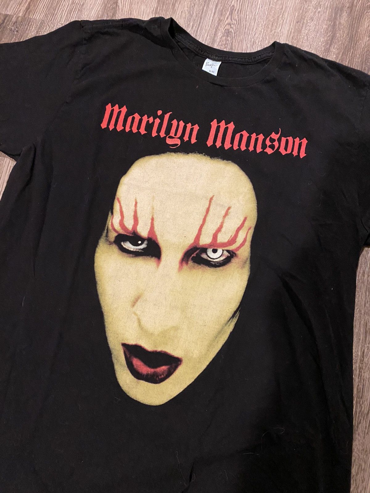 Marilyn Manson × Vintage Vintage Marilyn Manson Big Head Face Tee  