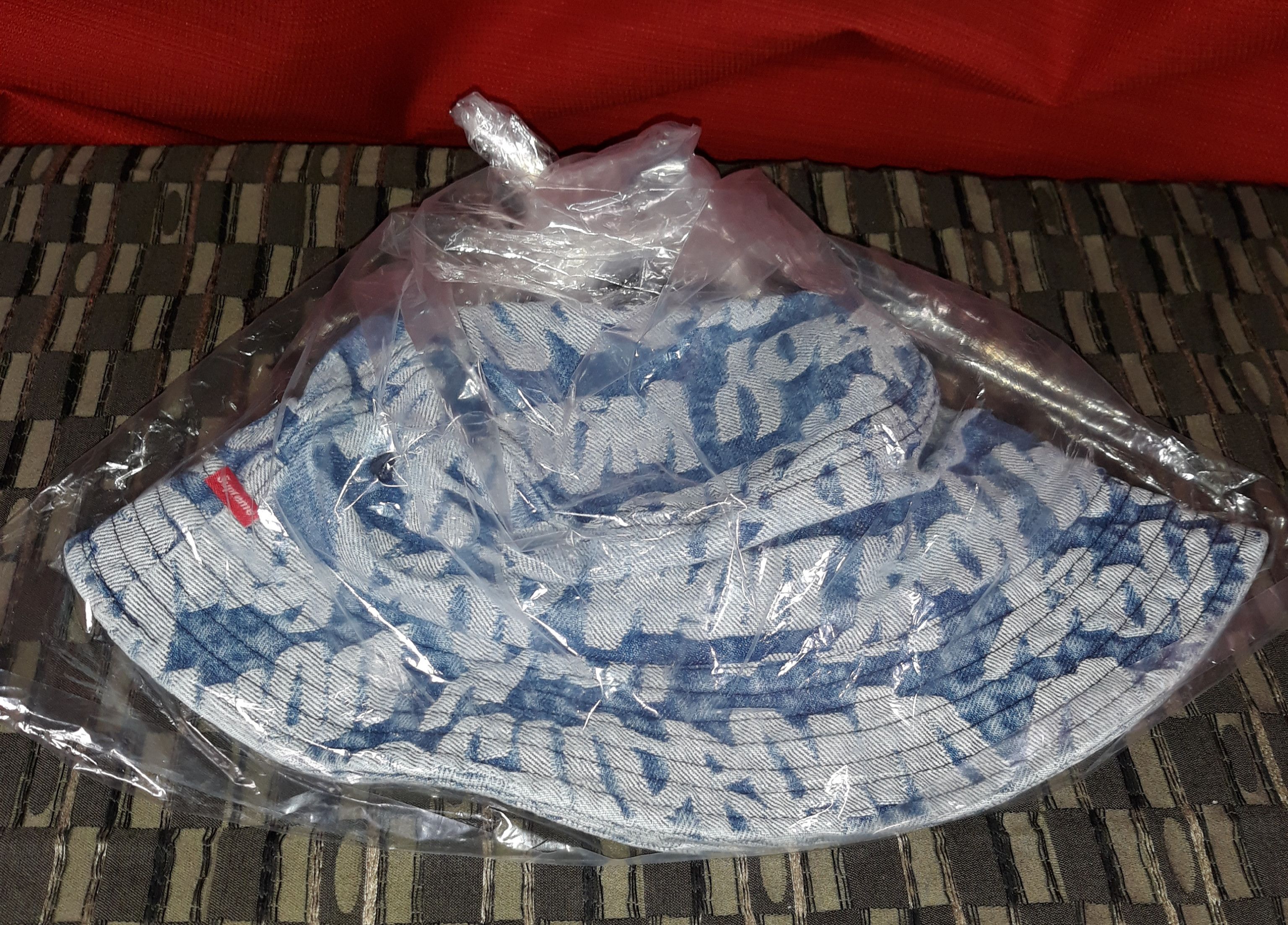 Supreme Supreme SS22 Fat Tip Jacquard Denim Crusher M/L | Grailed