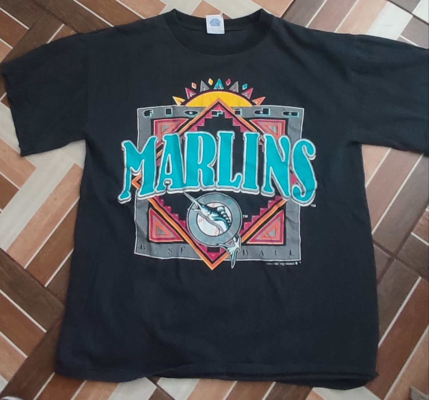MLB, Shirts, Vintage Baseball 93 Florida Marlins Tshirt Logo 7