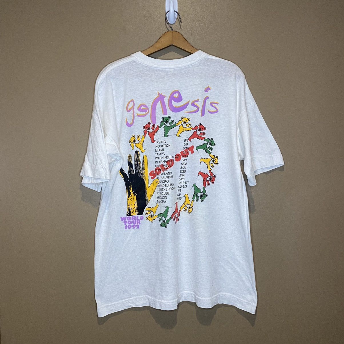 Vintage 1992 Genesis Grateful Dead Tour Tee | Grailed