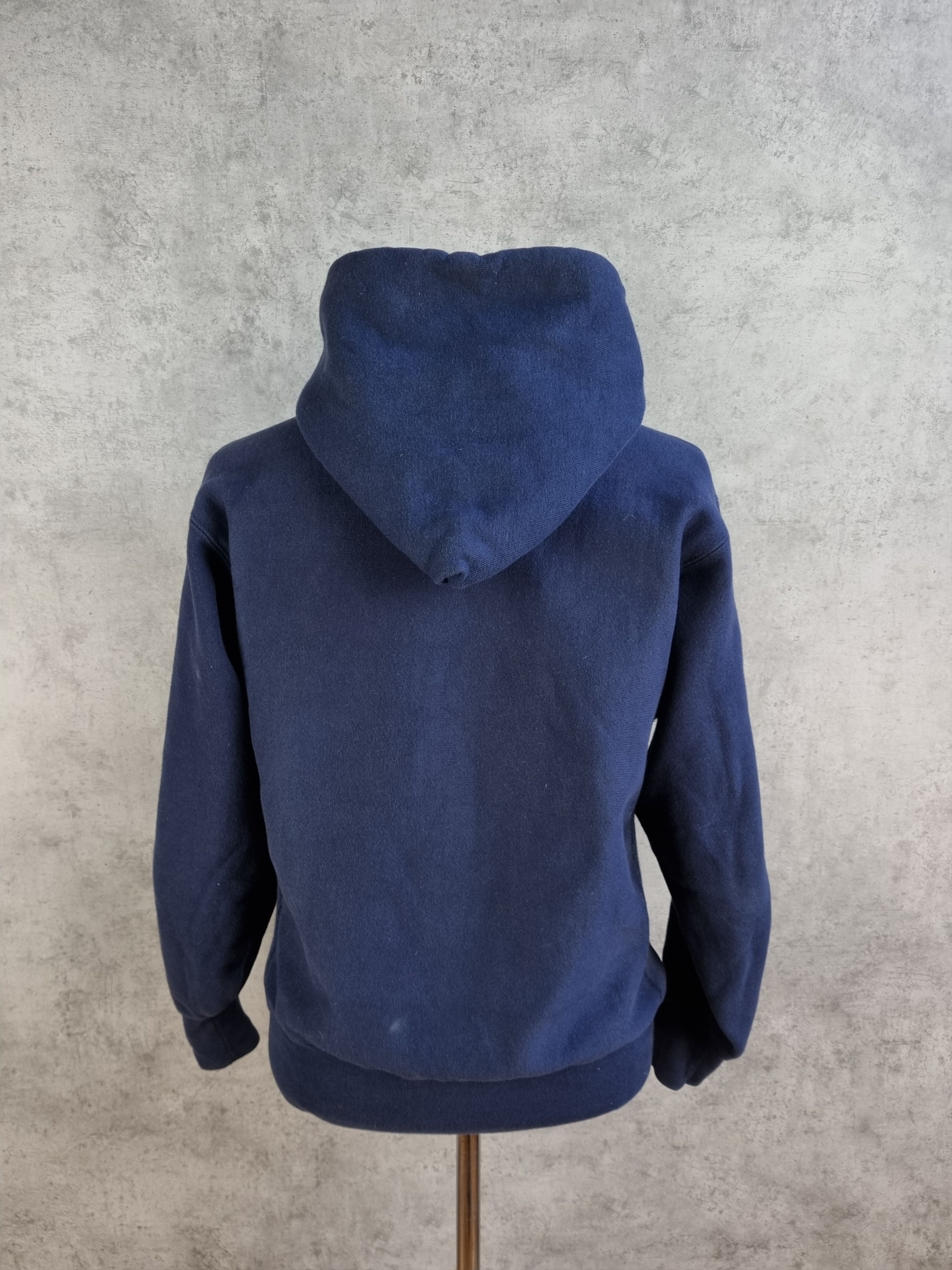 Champion × Vintage 90s Champion Reverse Wave Navy Hoodie Vintage Size US M / EU 48-50 / 2 - 5 Thumbnail