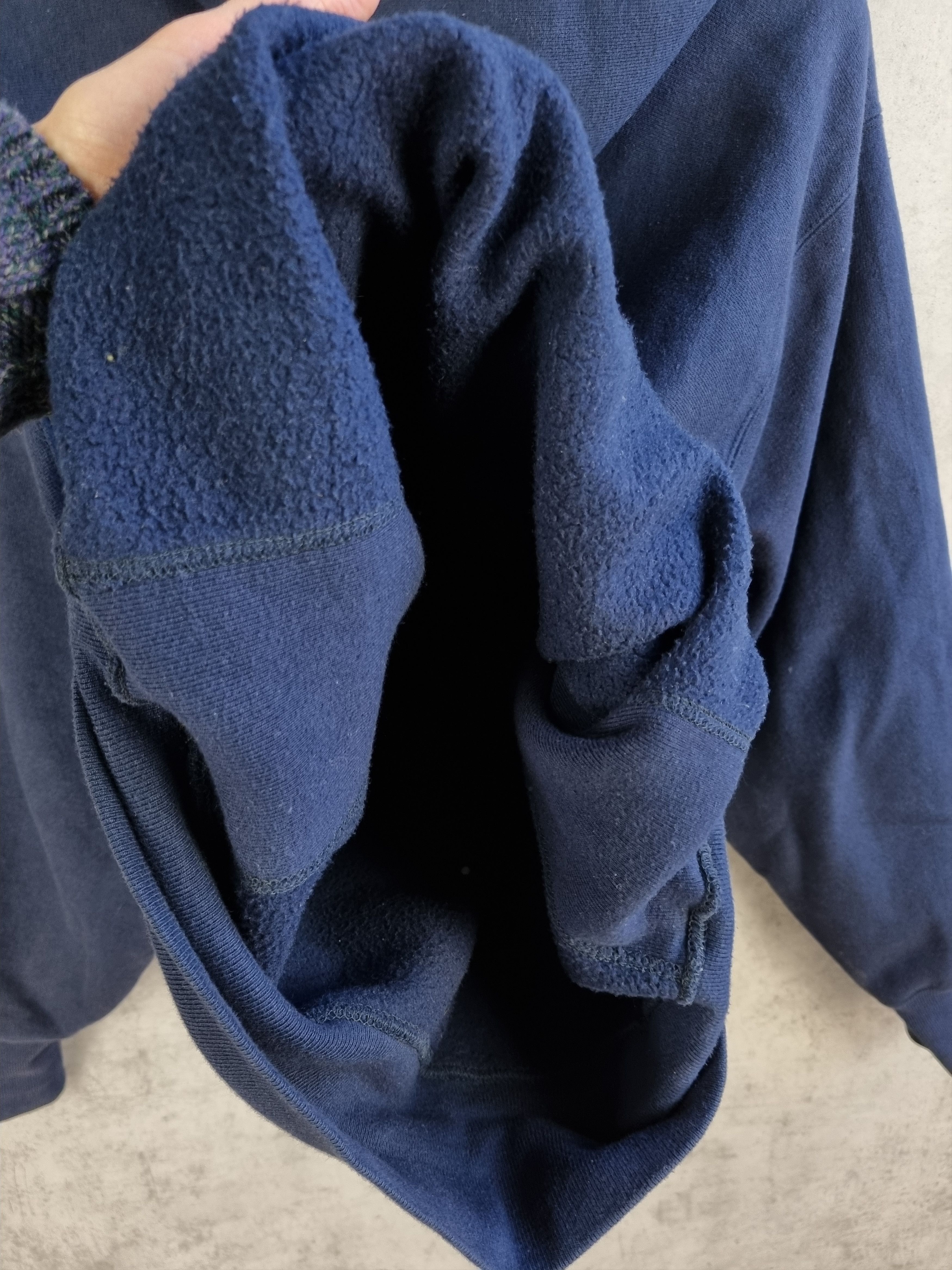Champion × Vintage 90s Champion Reverse Wave Navy Hoodie Vintage Size US M / EU 48-50 / 2 - 6 Thumbnail