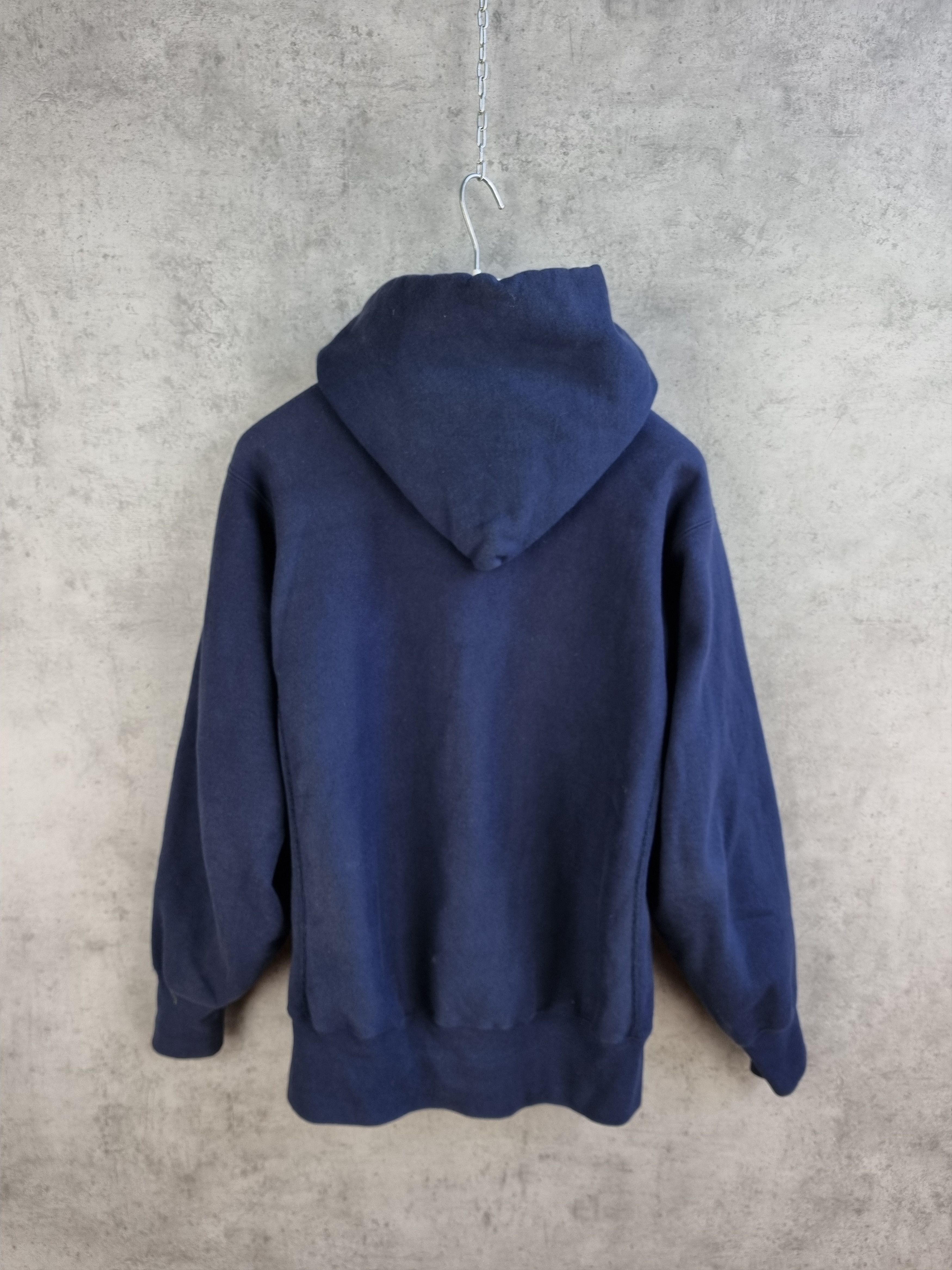 Champion × Vintage 90s Champion Reverse Wave Navy Hoodie Vintage Size US M / EU 48-50 / 2 - 4 Thumbnail