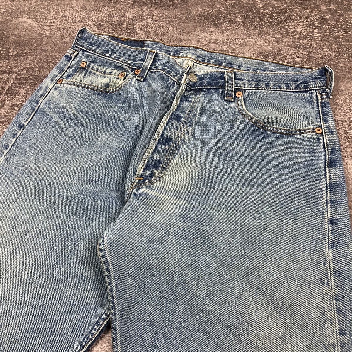 Levi's × Levi's Vintage Clothing × Vintage Vintage 90s Levi’s 501 Blue Jeans Made in USA Size US 34 / EU 50 - 12 Thumbnail