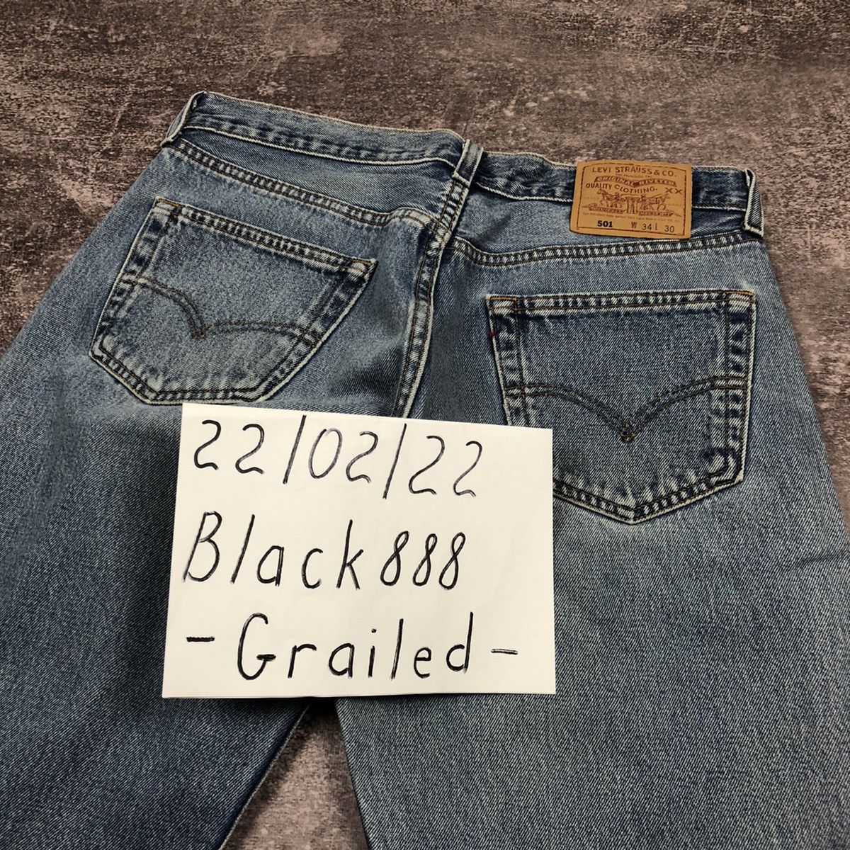Levi's × Levi's Vintage Clothing × Vintage Vintage 90s Levi’s 501 Blue Jeans Made in USA Size US 34 / EU 50 - 18 Thumbnail