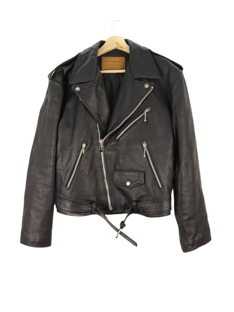 Chevignon Leather Rider Biker Jacket