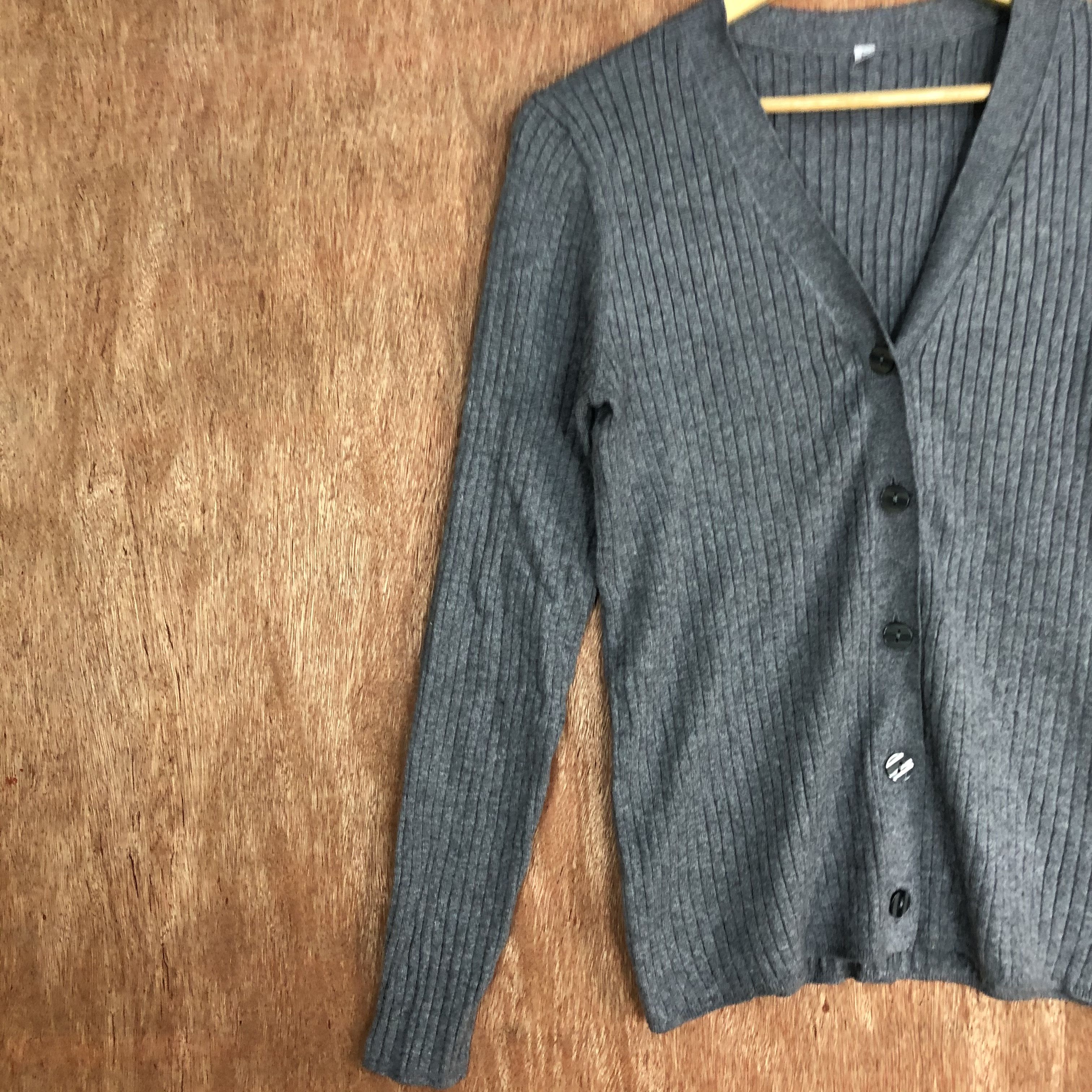 Japanese Brand Japan Brand Grey Cardigan knitwear vintage #6057 Size US M / EU 48-50 / 2 - 8 Thumbnail