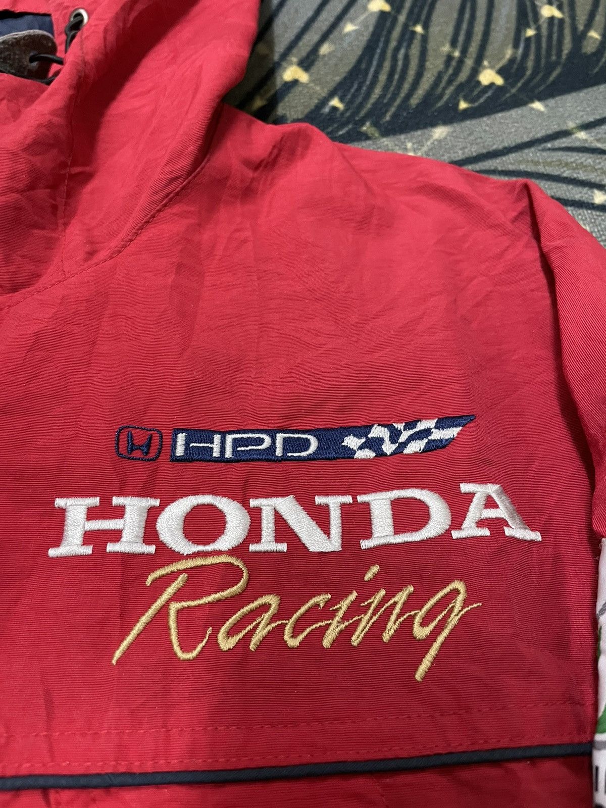 Honda × Japanese Brand × Vintage Vintage HPD Honda Racing Team Hooded Jacket Size US XXL / EU 58 / 5 - 2 Thumbnail