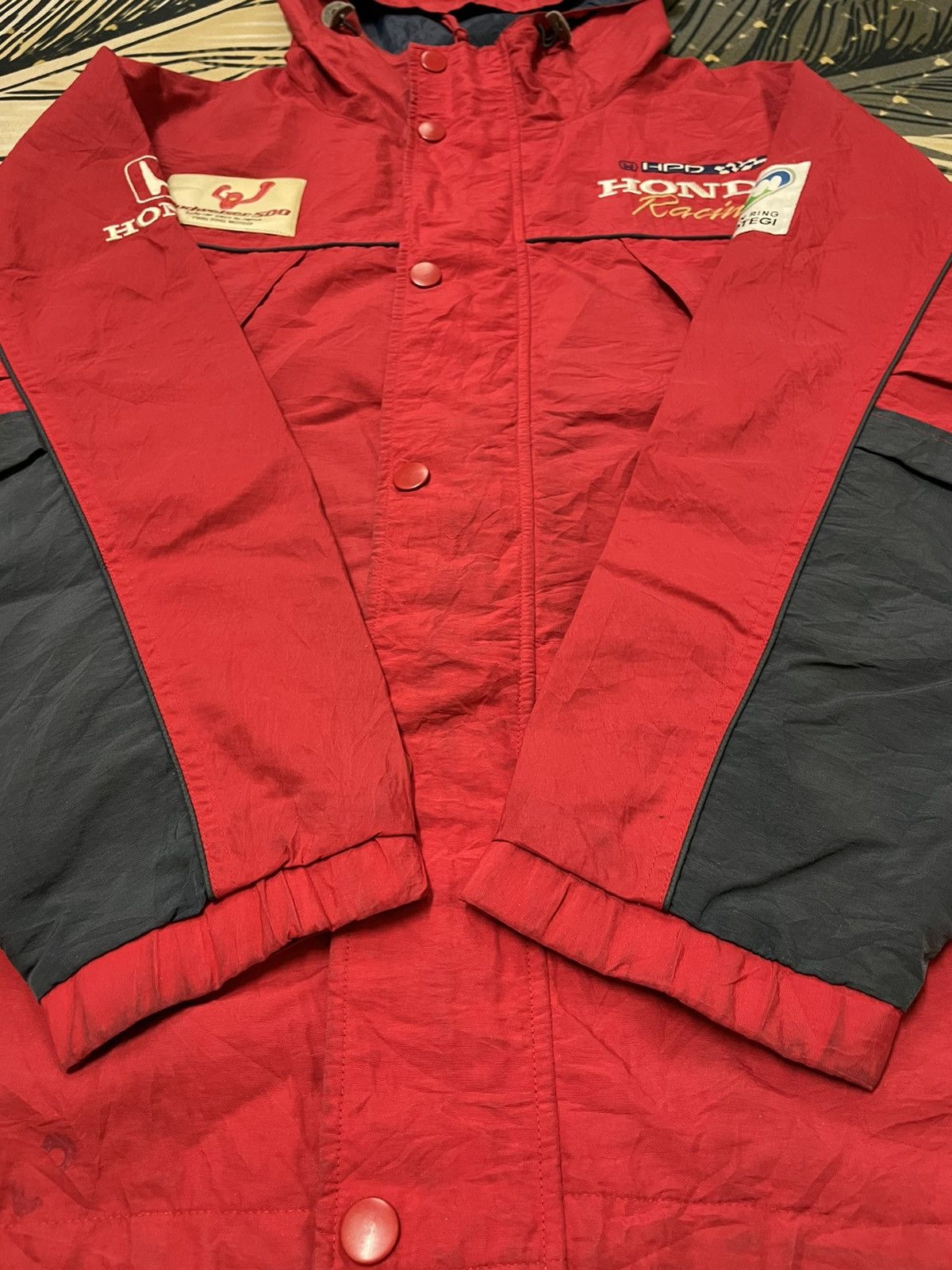Honda × Japanese Brand × Vintage Vintage HPD Honda Racing Team Hooded Jacket Size US XXL / EU 58 / 5 - 7 Thumbnail