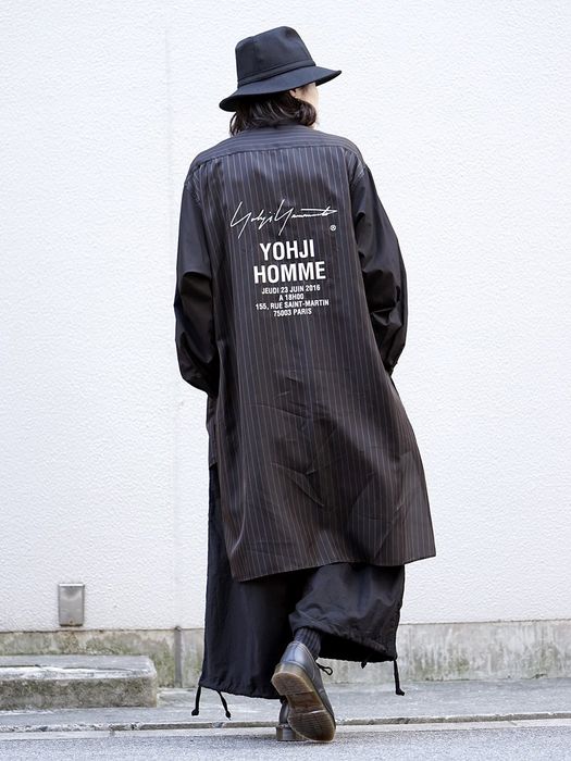 Yohji Yamamoto Yohji Yamamoto Striped Cupro Staff Shirt | Grailed