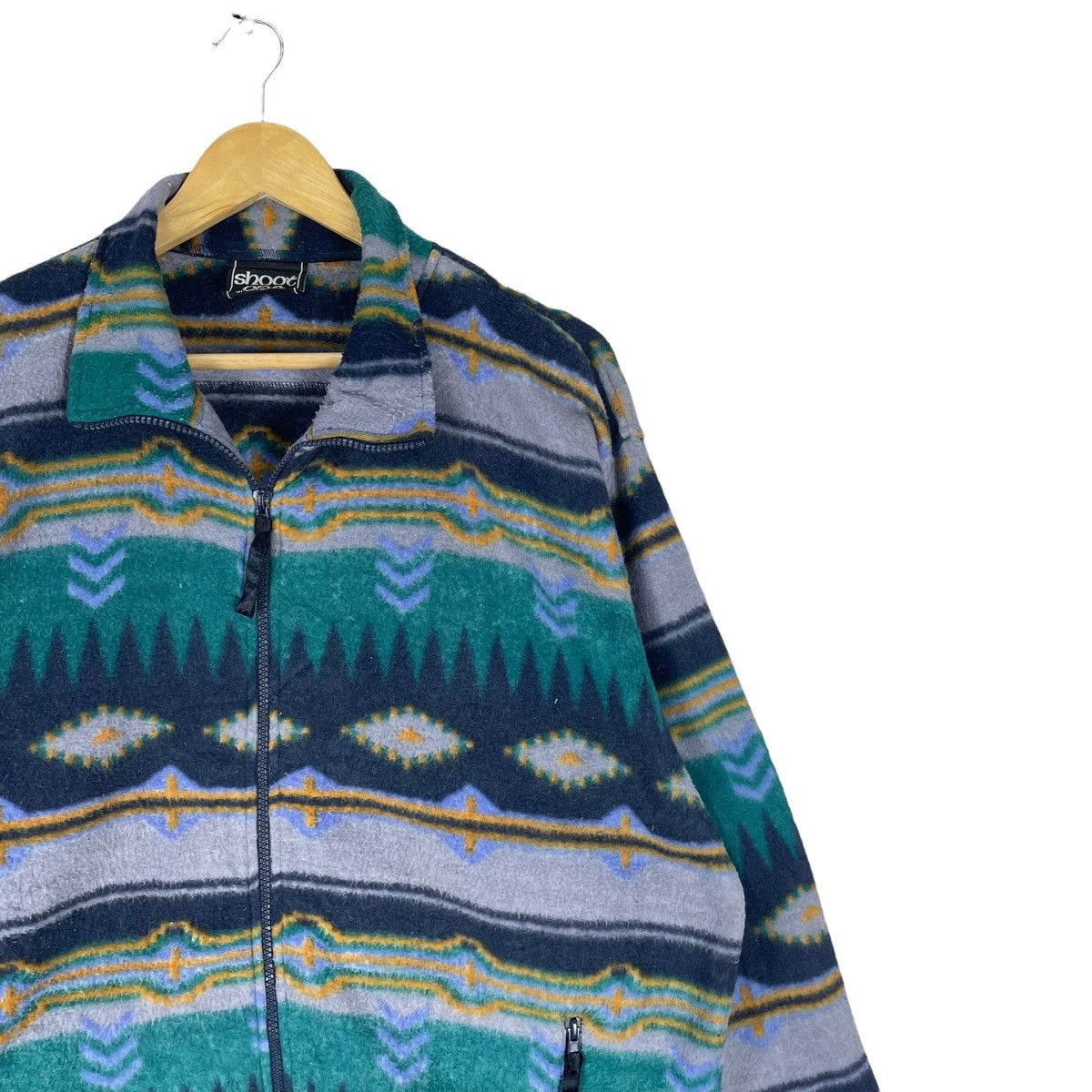 Japanese Brand × Native ❄️SHOOT ONE FLEECE ART FLEECE ZIPPER LIGHT JACKET Size US L / EU 52-54 / 3 - 3 Thumbnail