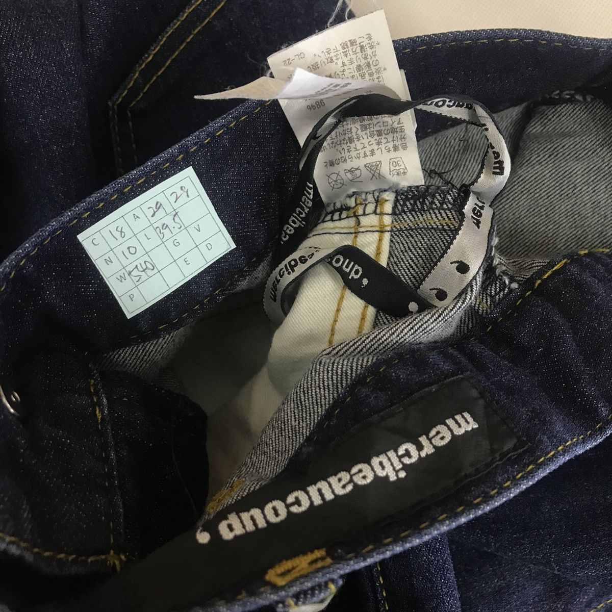 Issey Miyake × Japanese Brand × mercibeaucoup 💣OFFER MERCIBEAUCOUP Slim Fit Style MultiPocket Denim Jeans Size US 29 - 13 Thumbnail