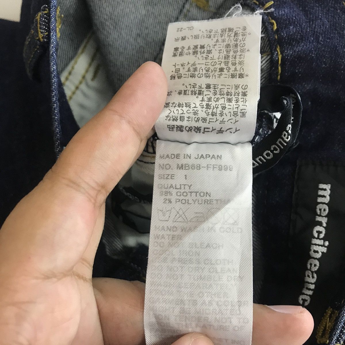 Issey Miyake × Japanese Brand × mercibeaucoup 💣OFFER MERCIBEAUCOUP Slim Fit Style MultiPocket Denim Jeans Size US 29 - 14 Thumbnail