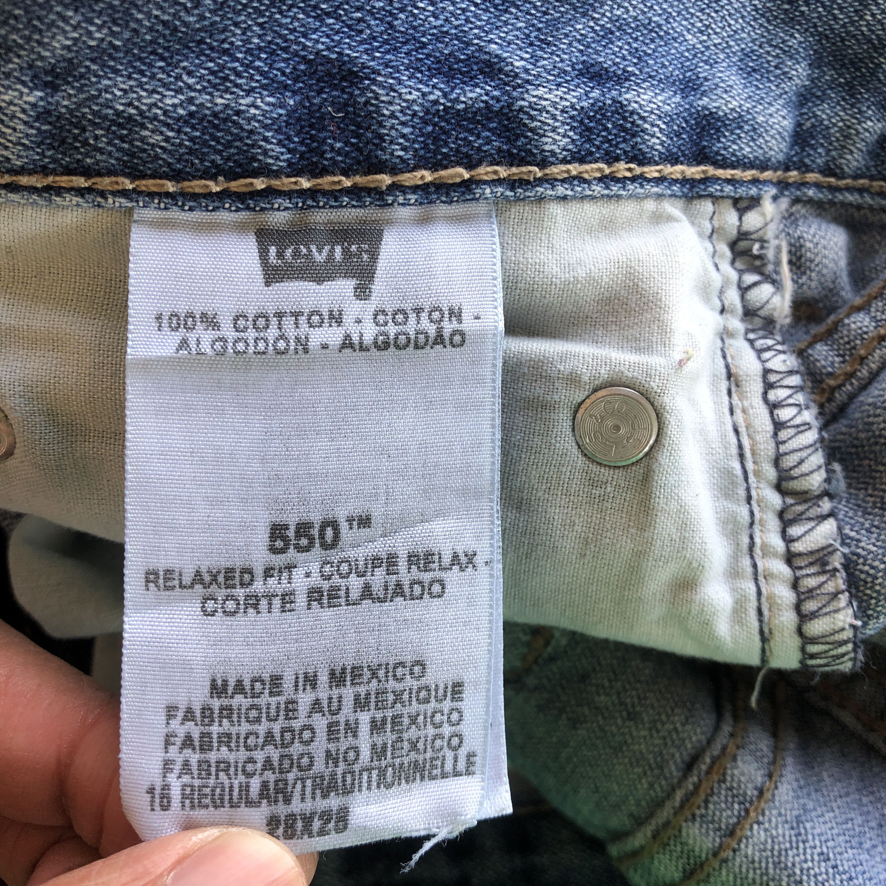 Levi's Vintage Y2K Levi's 550 Jeans Faded Baggy Levis Denim Size 28" / US 6 / IT 42 - 9 Thumbnail