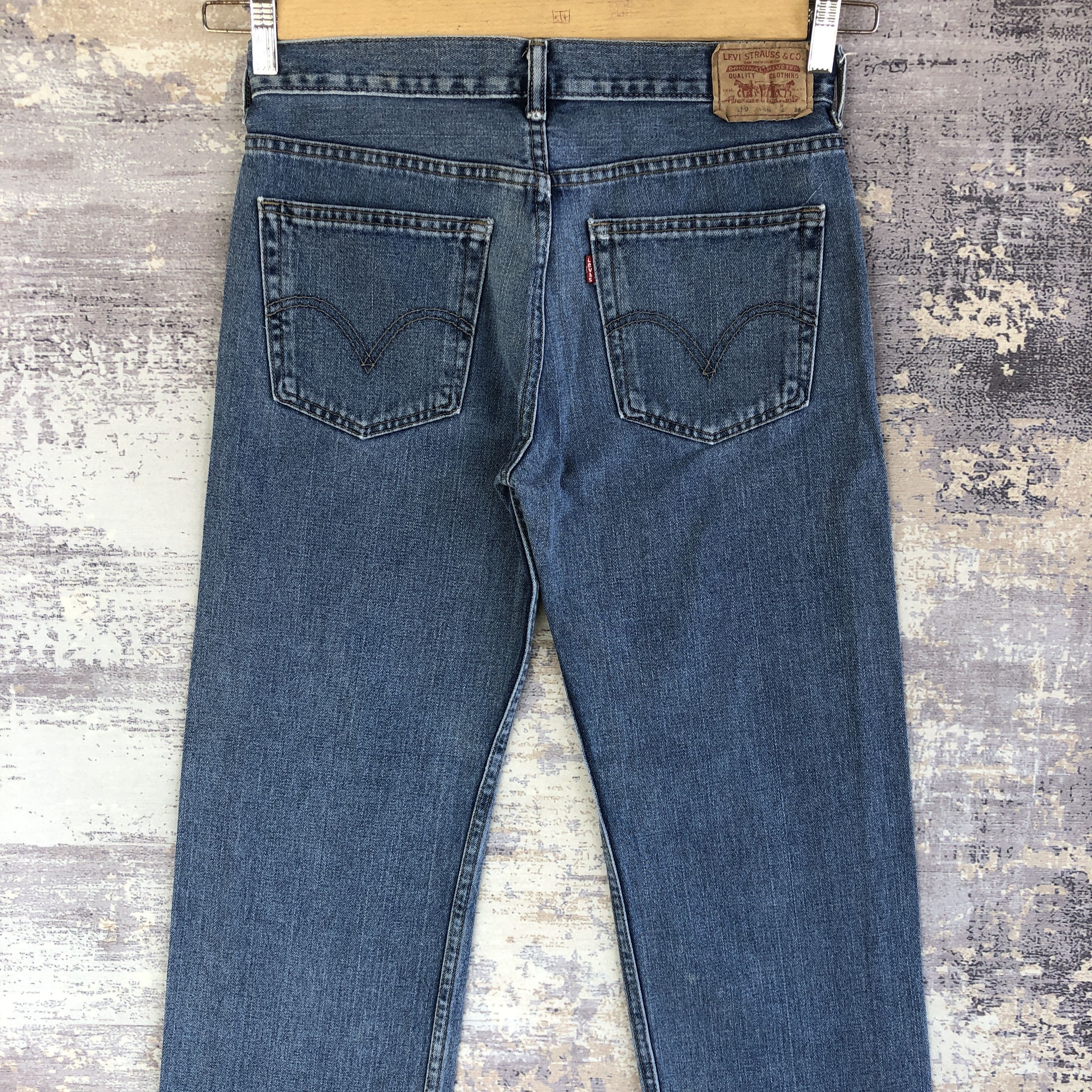 Levi's Vintage Y2K Levi's 550 Jeans Faded Baggy Levis Denim Size 28" / US 6 / IT 42 - 4 Thumbnail