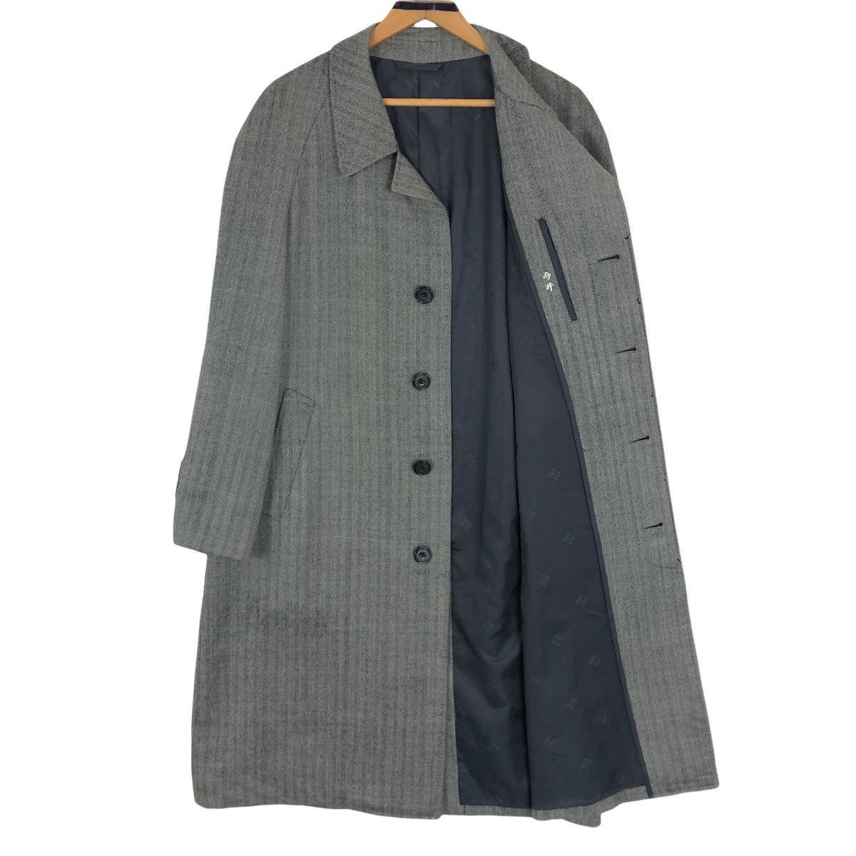 DAKS Vintage Daks London Wool Car Coat Herringbone Pattern Size US L / EU 52-54 / 3 - 6 Thumbnail