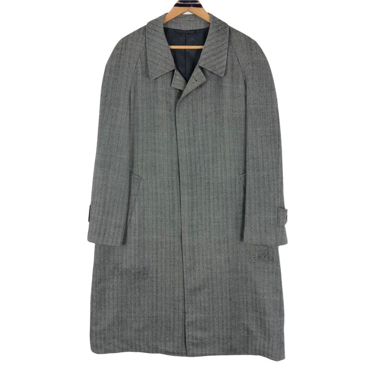 DAKS Vintage Daks London Wool Car Coat Herringbone Pattern Size US L / EU 52-54 / 3 - 1 Thumbnail