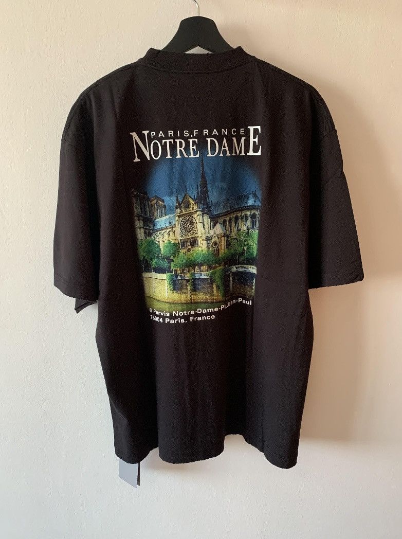 Balenciaga Balenciaga Sacre Coeur Notre Dame Distressed T Balenciaga Balenciaga Sacre Coeur Notre Dame Distressed T