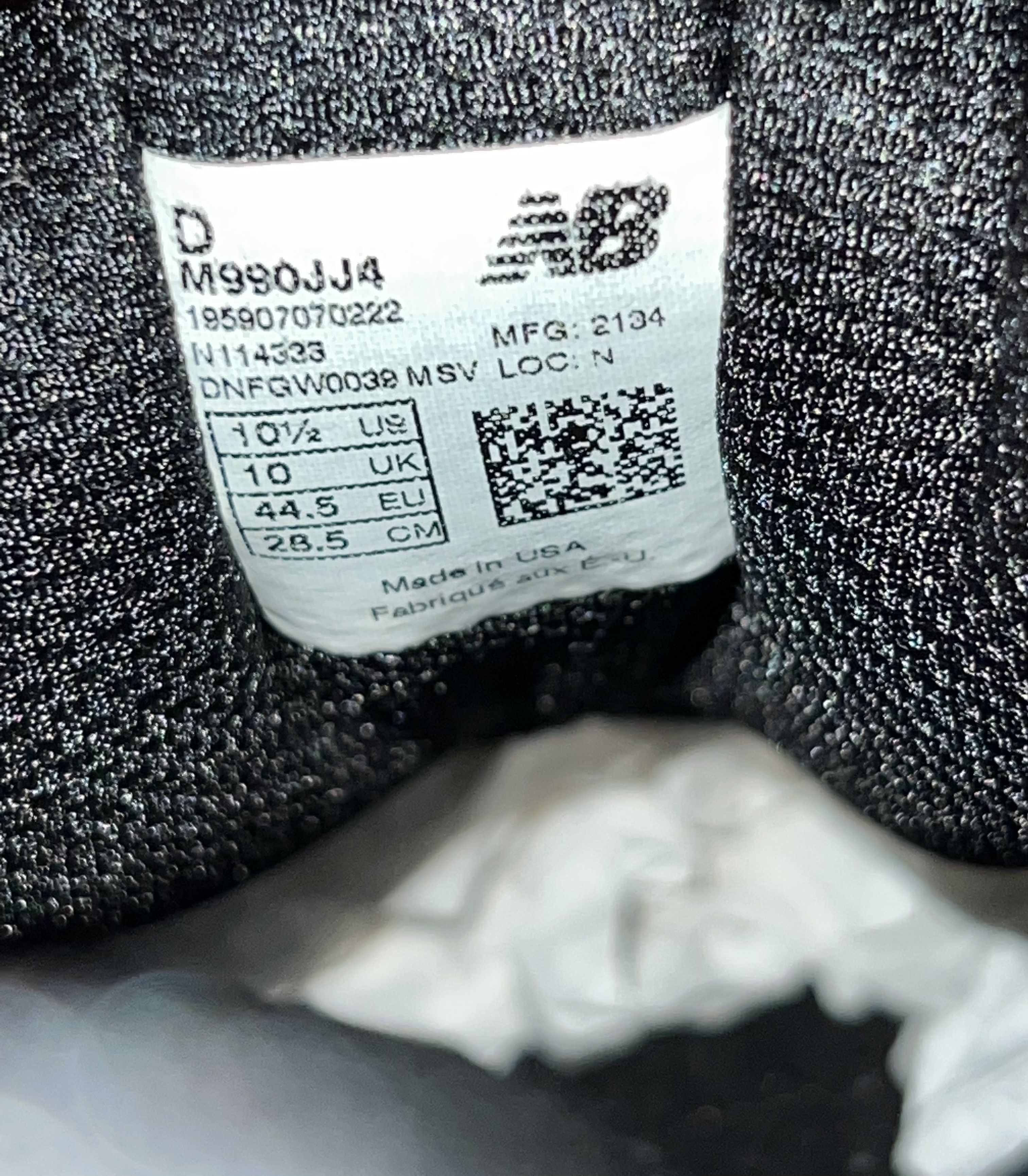 JJJJound × New Balance New Balance 990v4 JJJJound Navy Size US 10.5 / EU 43-44 - 10 Thumbnail