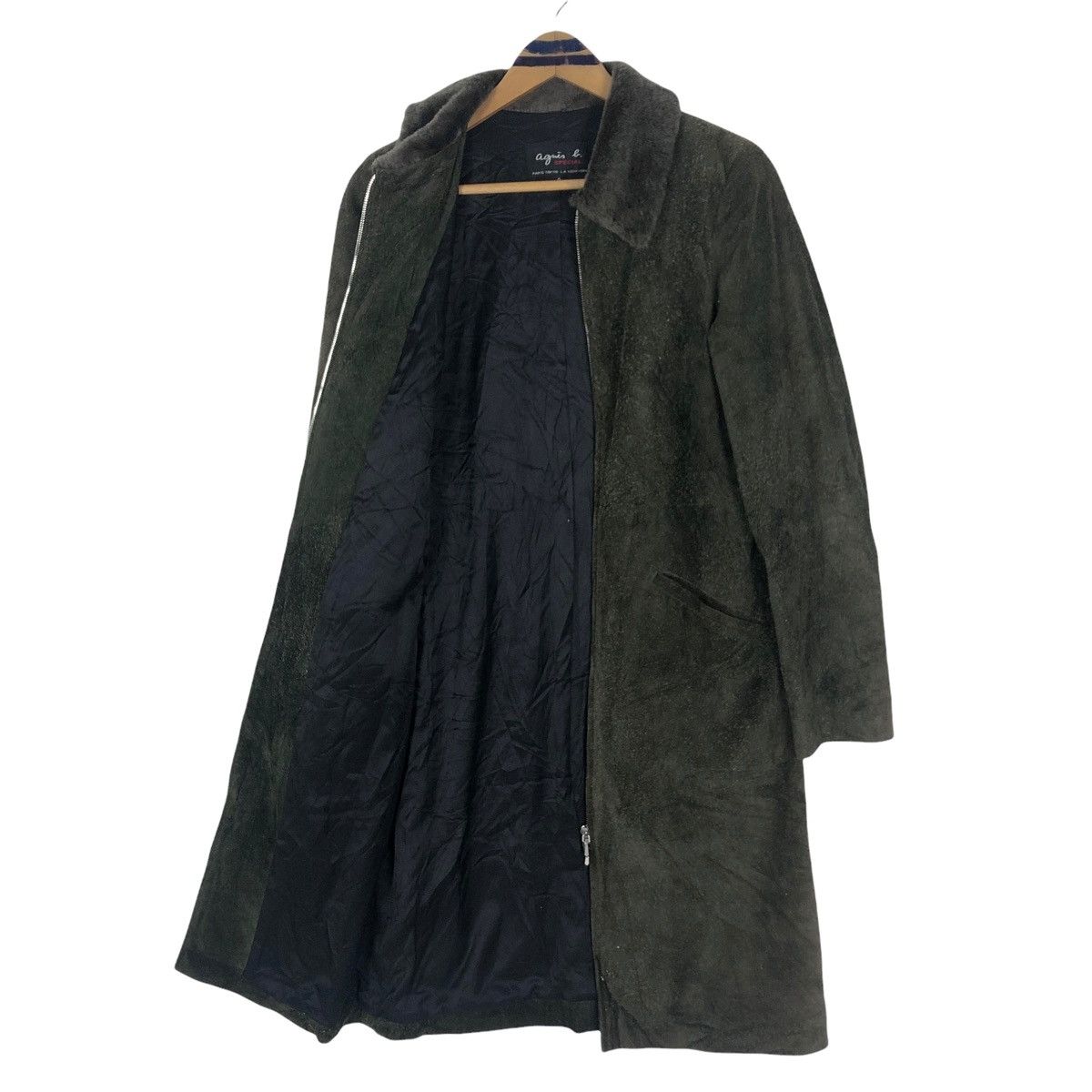 agnes b. Vintage Agnes B Special Suede Leather Car Coat Long Jacket Size US S / EU 44-46 / 1 - 7 Thumbnail