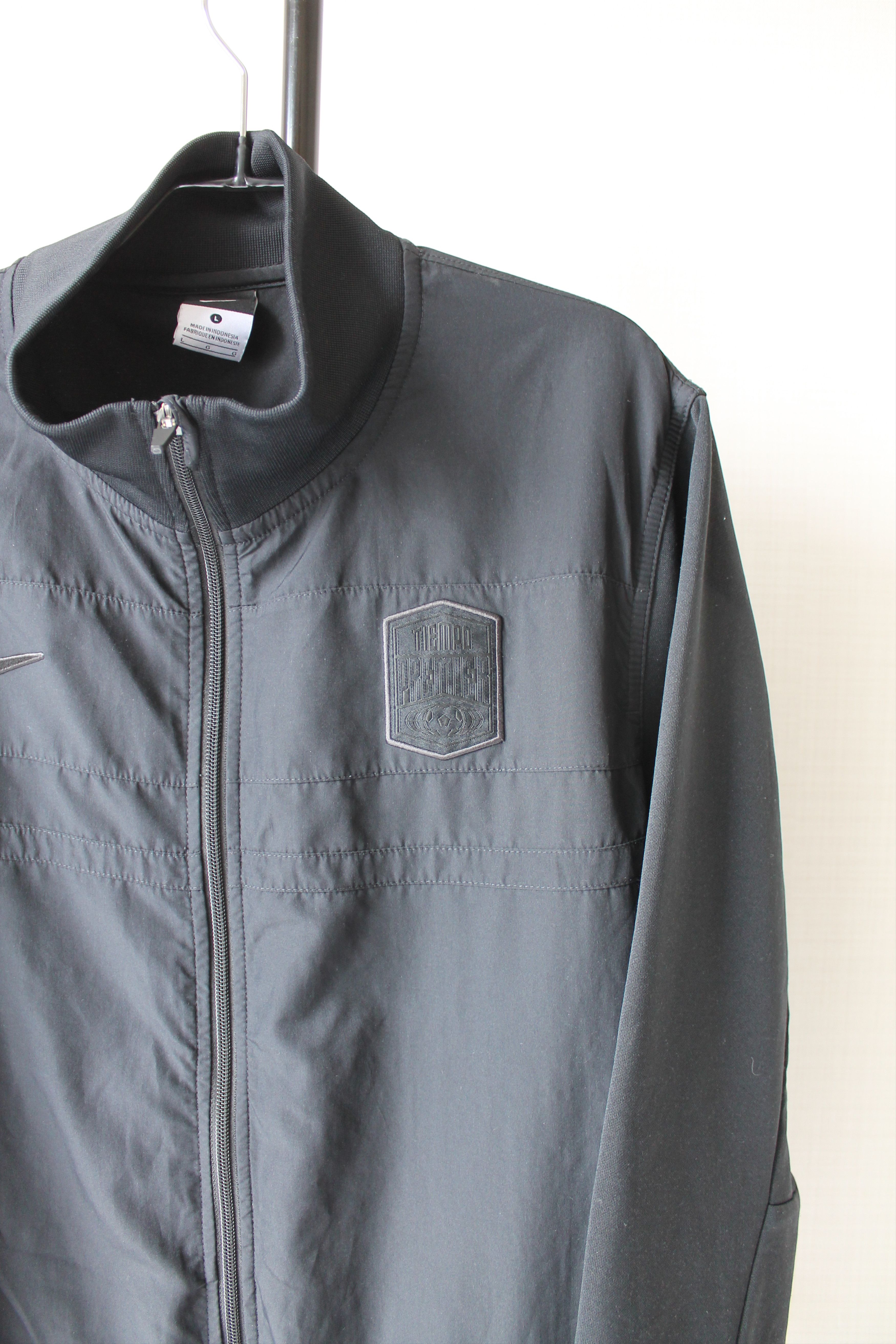 Nike Nike Tiempo Premier Light Jacket Athletic Top Black Size US L / EU 52-54 / 3 - 2 Thumbnail
