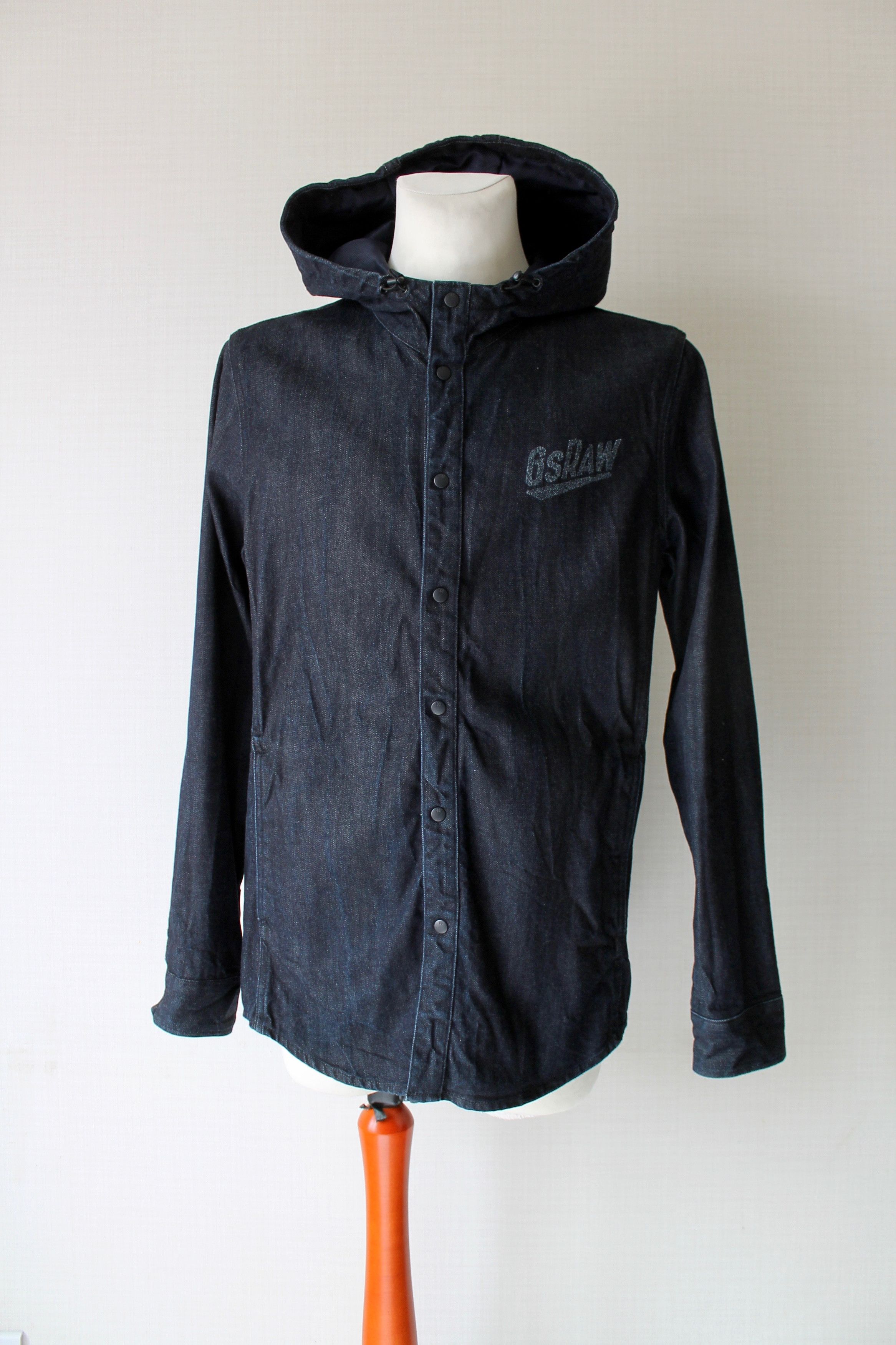 G-Star G Star Raw Hooded Denim Light Jacket Overshirt Long Size US M / EU 48-50 / 2 - 1 Thumbnail