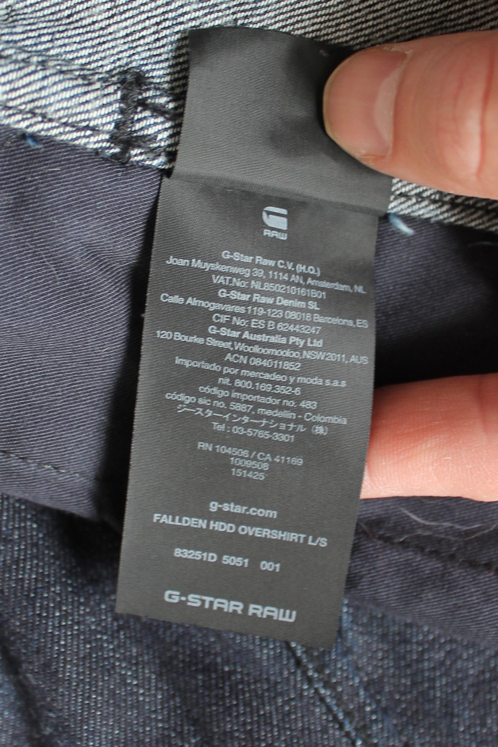 G-Star G Star Raw Hooded Denim Light Jacket Overshirt Long Size US M / EU 48-50 / 2 - 18 Thumbnail