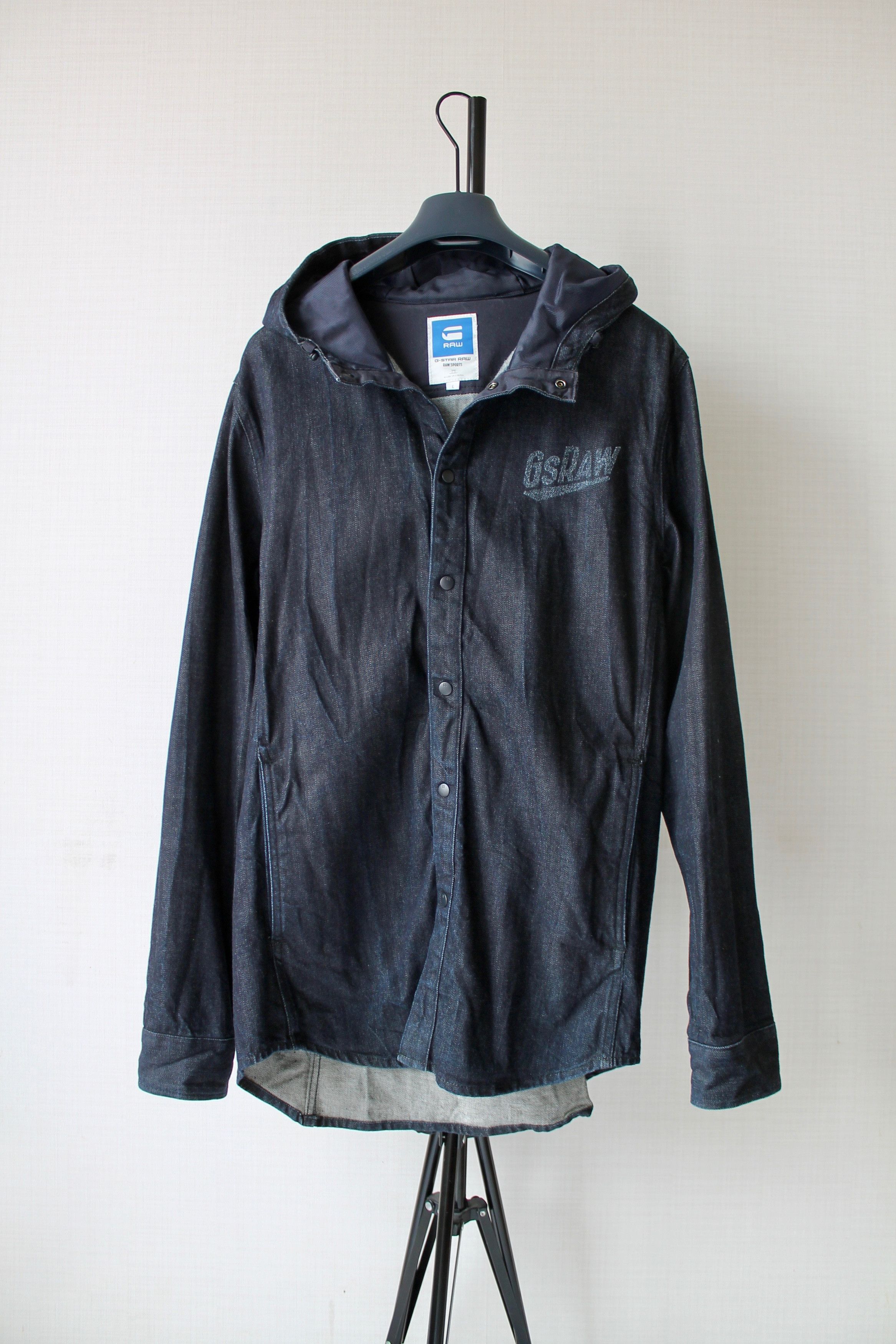 G-Star G Star Raw Hooded Denim Light Jacket Overshirt Long Size US M / EU 48-50 / 2 - 9 Thumbnail