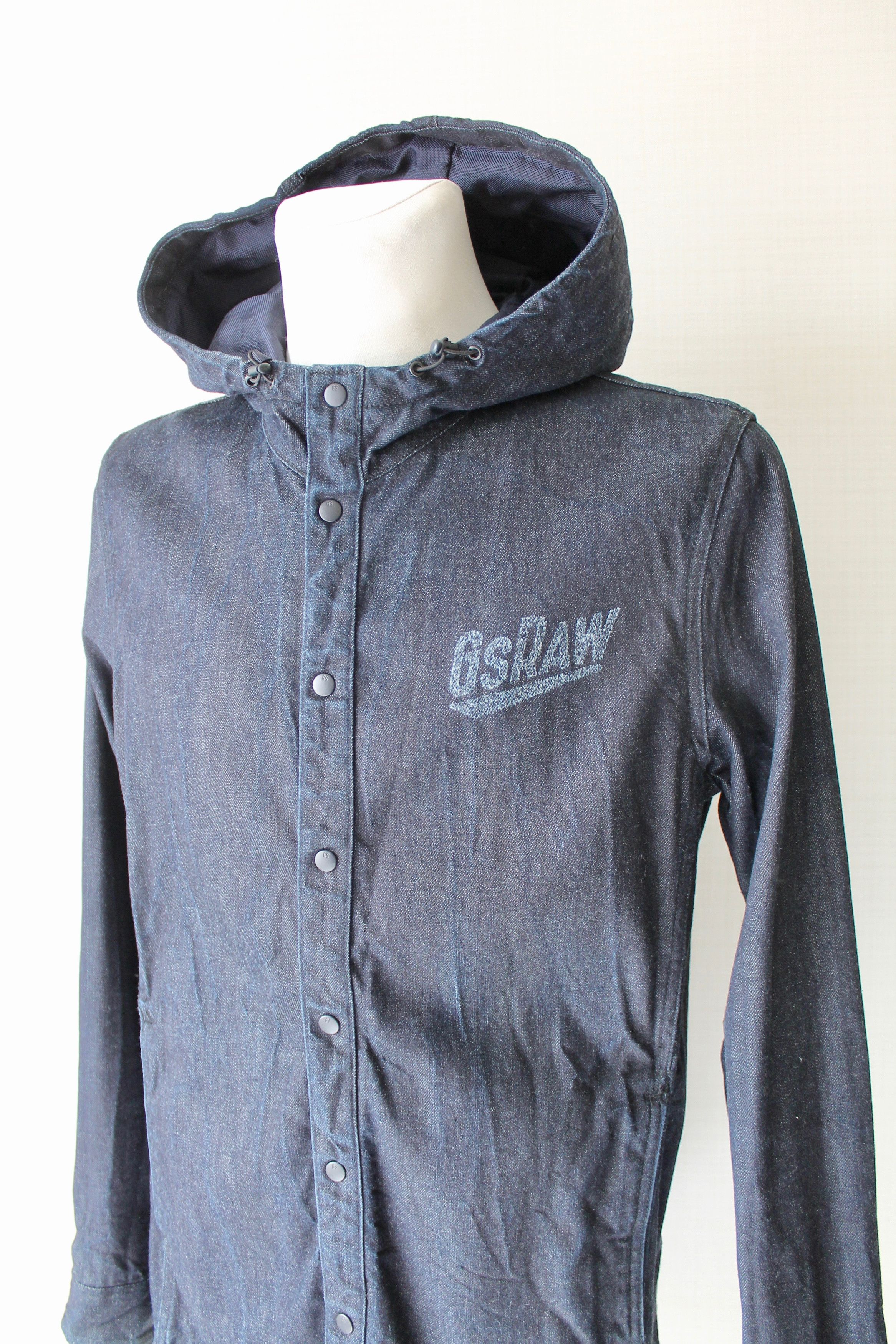 G-Star G Star Raw Hooded Denim Light Jacket Overshirt Long Size US M / EU 48-50 / 2 - 3 Thumbnail