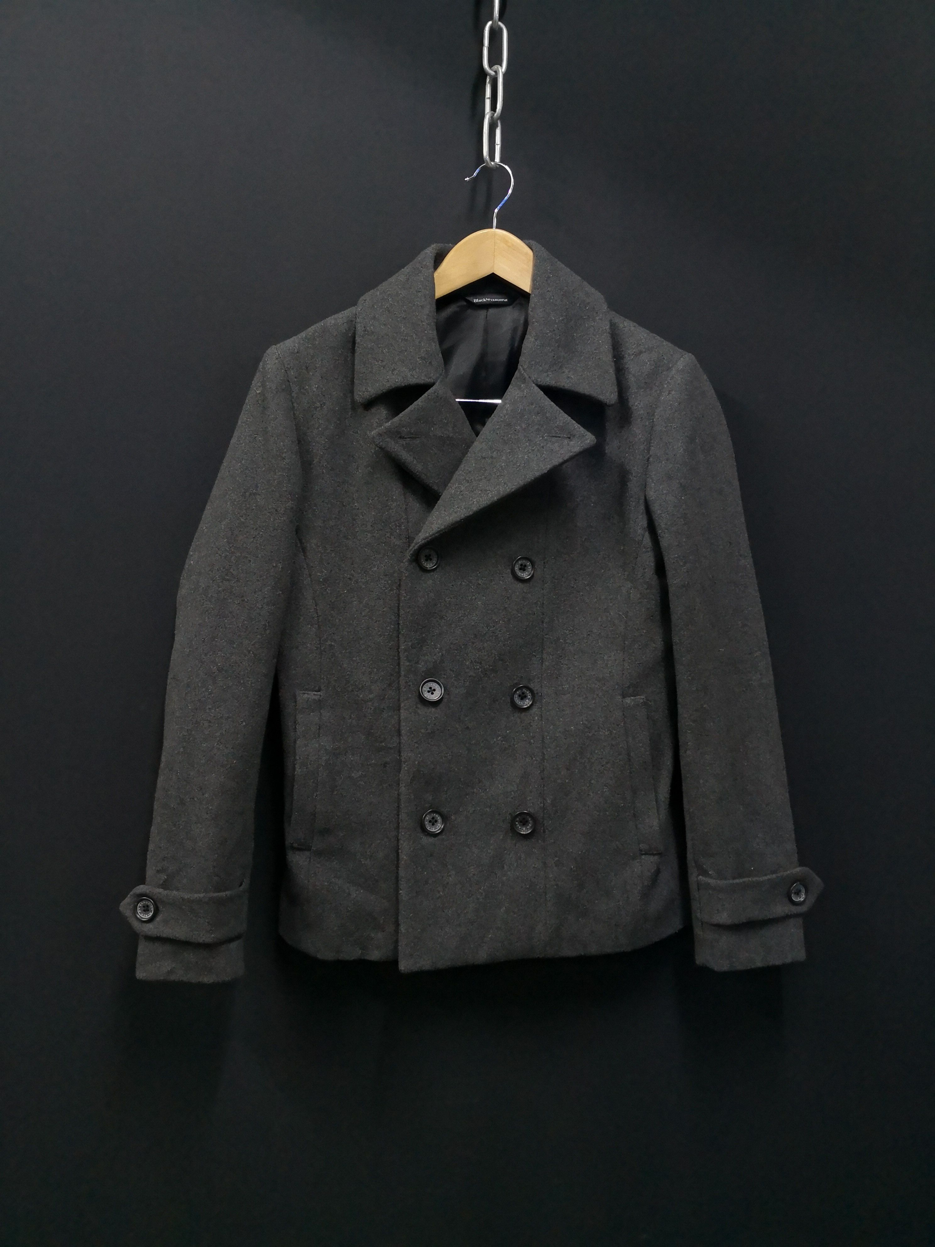 Black By Vanquish Pea Jacket Wool display picture 1