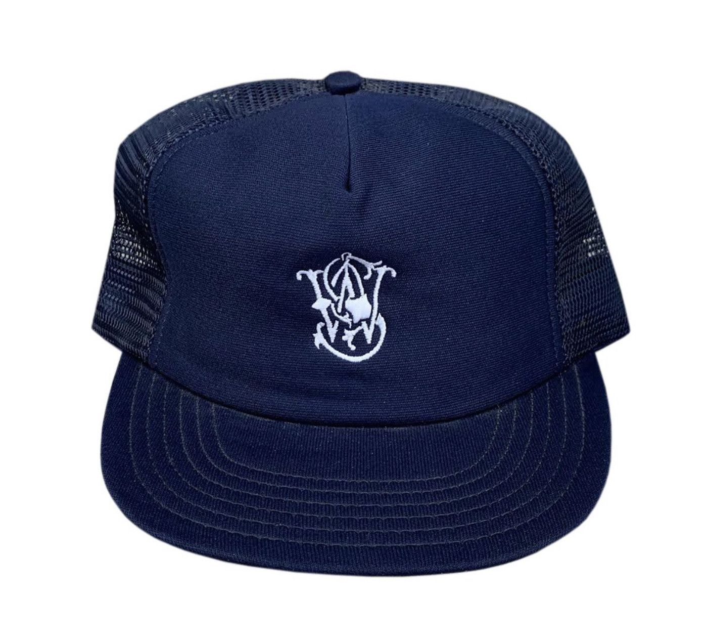 Vintage Vintage Smith and Wesson Navy Blue Embroidered Trucker Hat ...