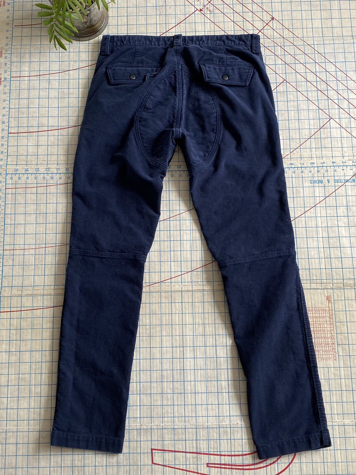 GQ × Gap × Michael Bastian Gap x Michael Bastian GQ For Gap Navy Blue Moro Pants 30x32 Size US 30 / EU 46 - 10 Thumbnail