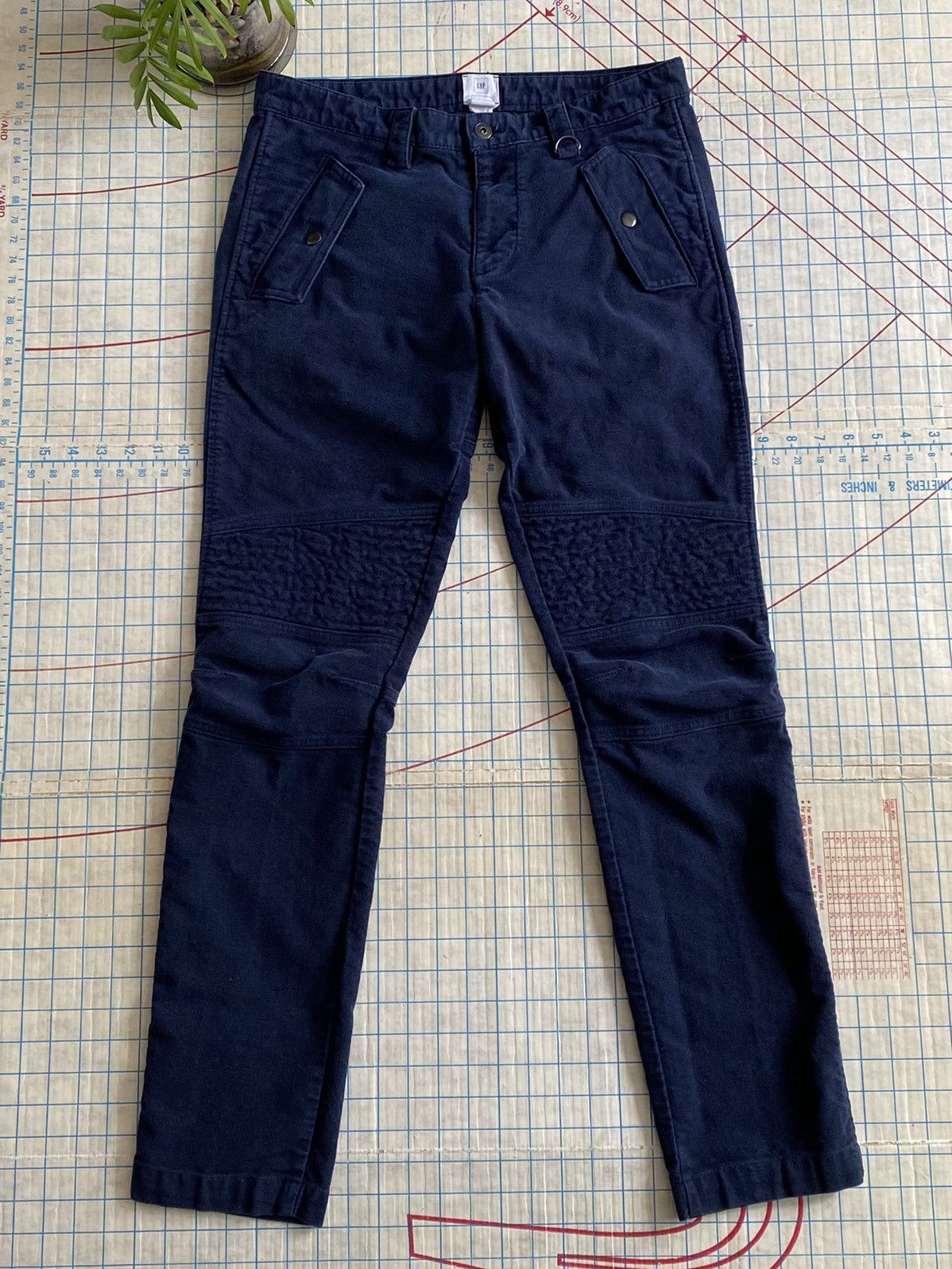 GQ × Gap × Michael Bastian Gap x Michael Bastian GQ For Gap Navy Blue Moro Pants 30x32 Size US 30 / EU 46 - 3 Thumbnail