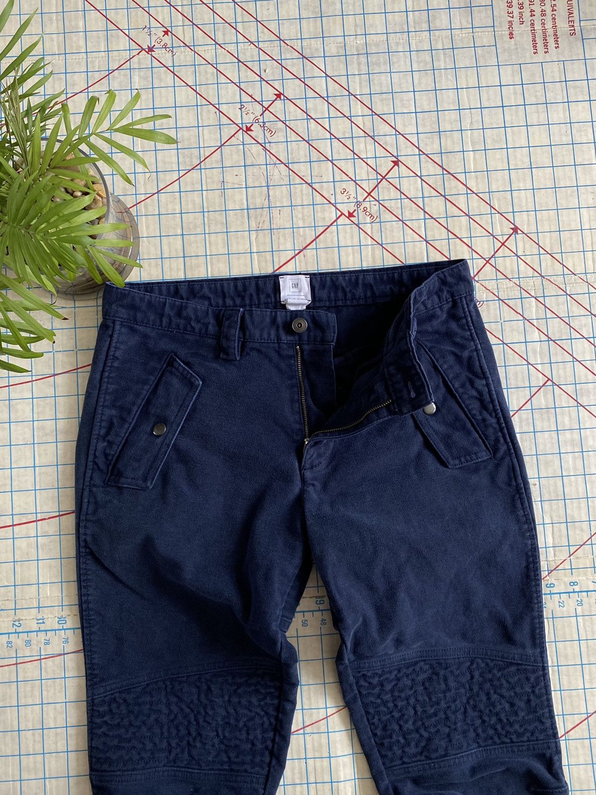 GQ × Gap × Michael Bastian Gap x Michael Bastian GQ For Gap Navy Blue Moro Pants 30x32 Size US 30 / EU 46 - 6 Thumbnail