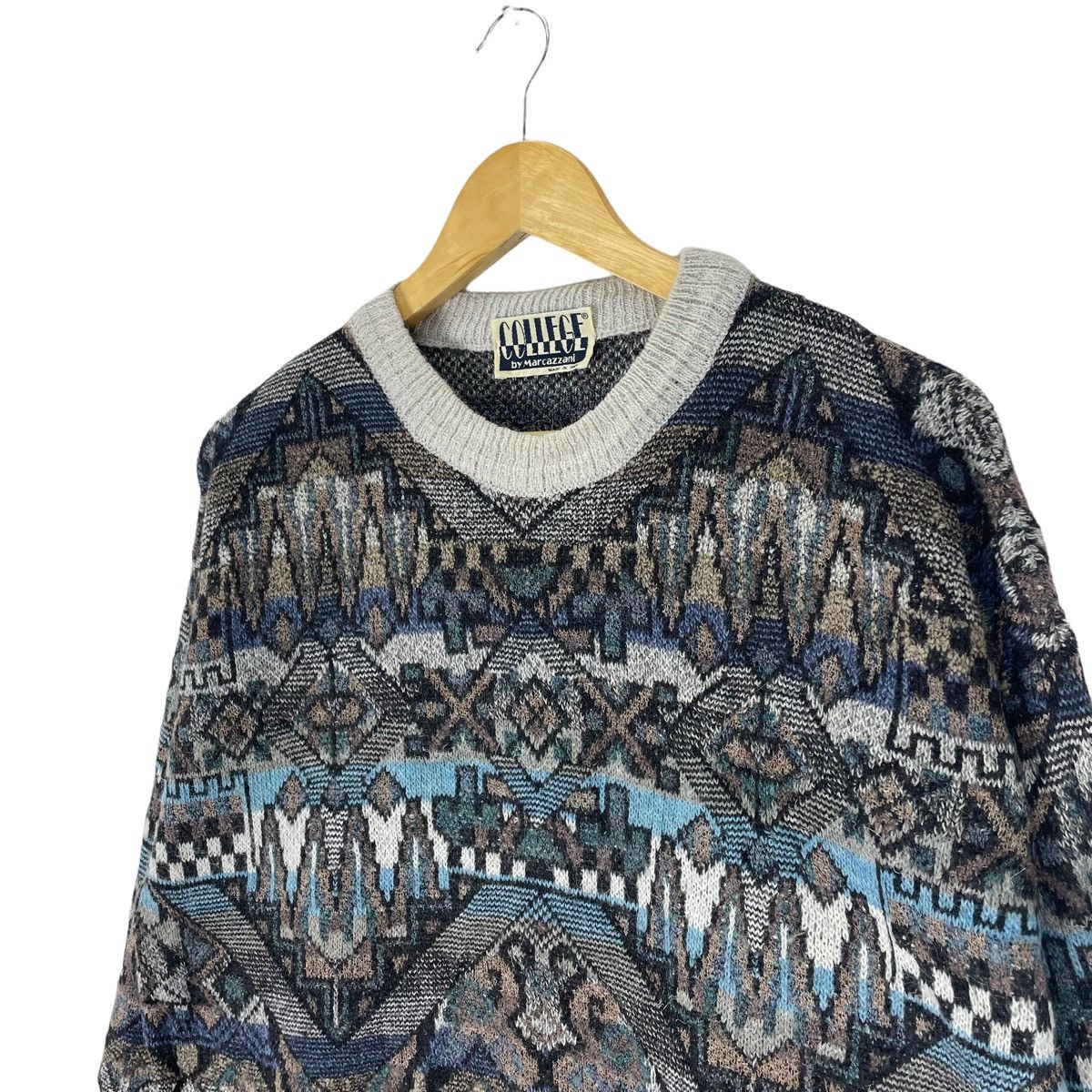 Other ❄️MARCAZZANI ITALY ART WOOL SWEATSHIRT CREWNECK Size US M / EU 48-50 / 2 - 5 Thumbnail