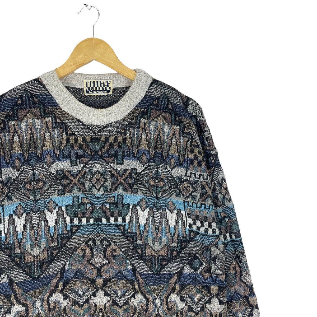 Other ❄️MARCAZZANI ITALY ART WOOL SWEATSHIRT CREWNECK Size US M / EU 48-50 / 2 - 3 Thumbnail