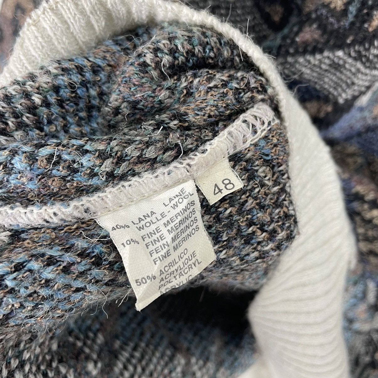 Other ❄️MARCAZZANI ITALY ART WOOL SWEATSHIRT CREWNECK Size US M / EU 48-50 / 2 - 8 Thumbnail