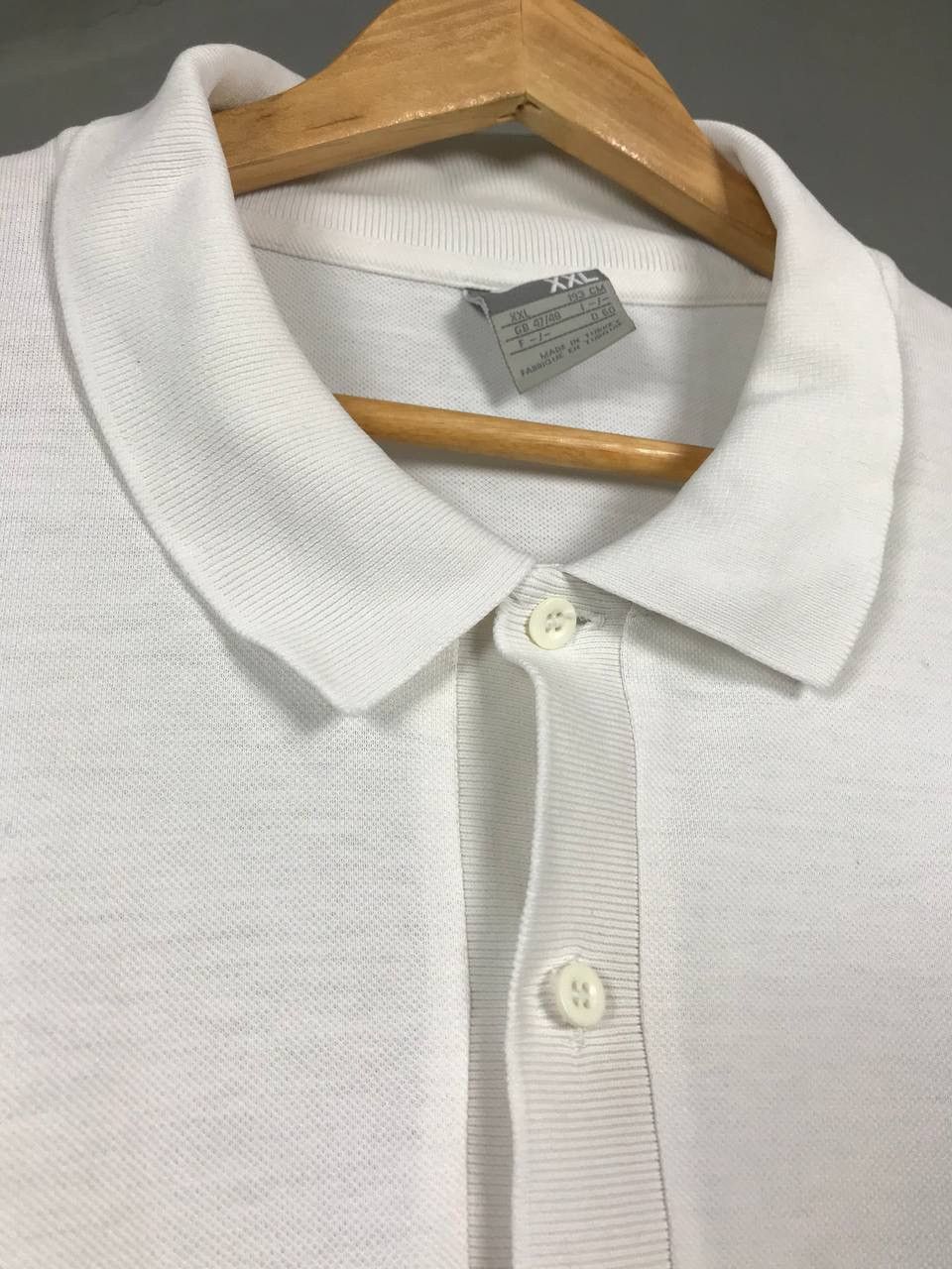 Nike × Vintage Nike swoosh streetwear vintage white polo tee Size US XXL / EU 58 / 5 - 4 Thumbnail