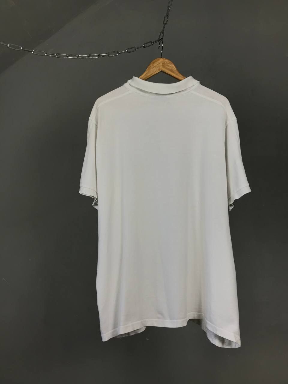 Nike × Vintage Nike swoosh streetwear vintage white polo tee Size US XXL / EU 58 / 5 - 8 Thumbnail
