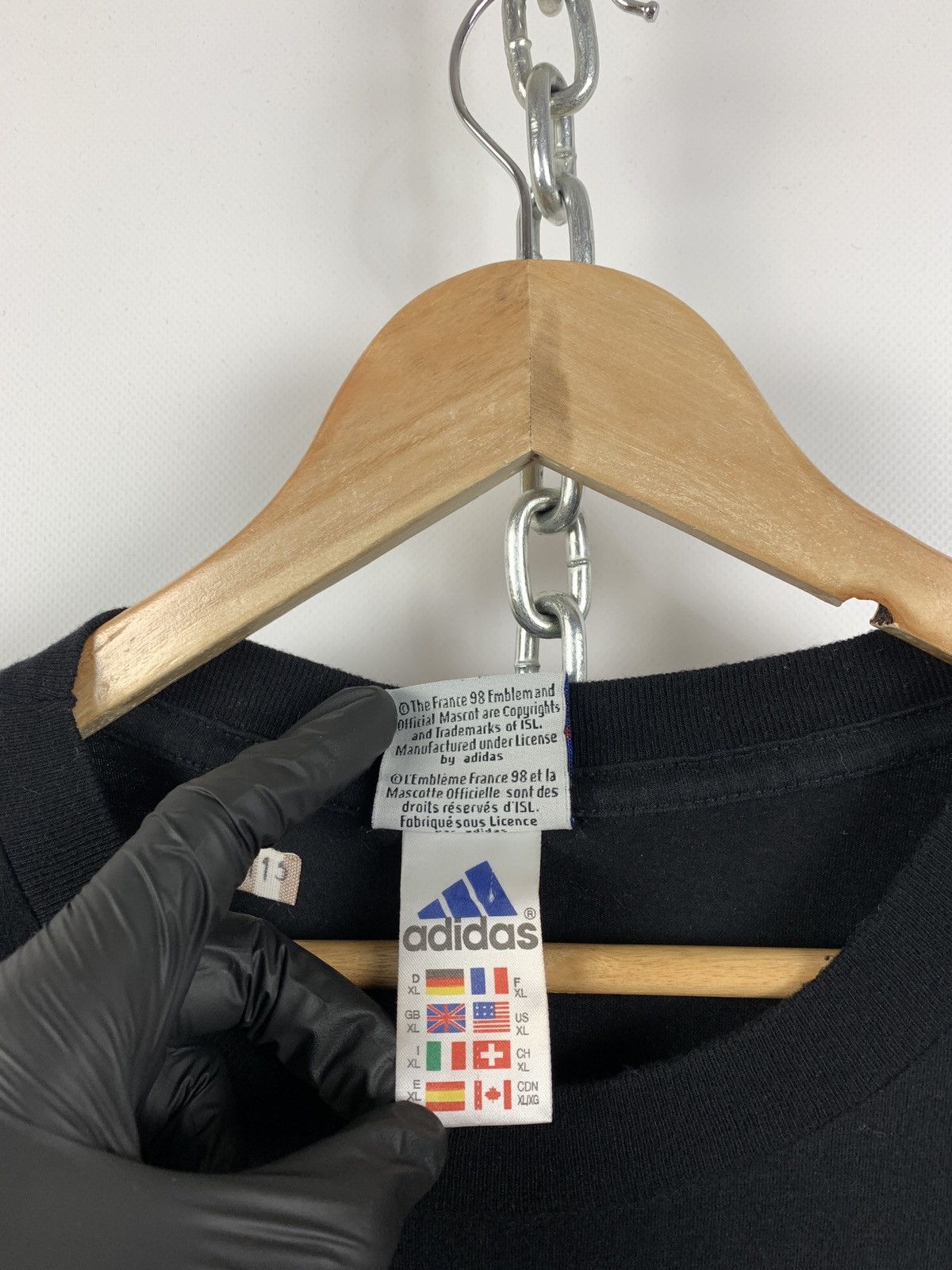 Adidas 1998 Vintage Adidas France FIFA World Cup T-Shirt Size US XL / EU 56 / 4 - 11 Thumbnail