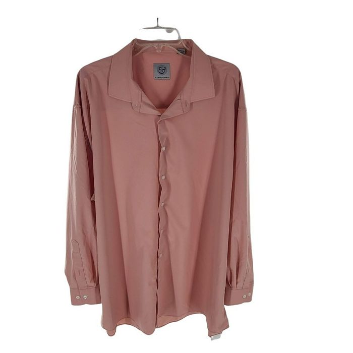 Other KILBURNE FINCH Men's Button Down Shirt Solid Pink | Grailed