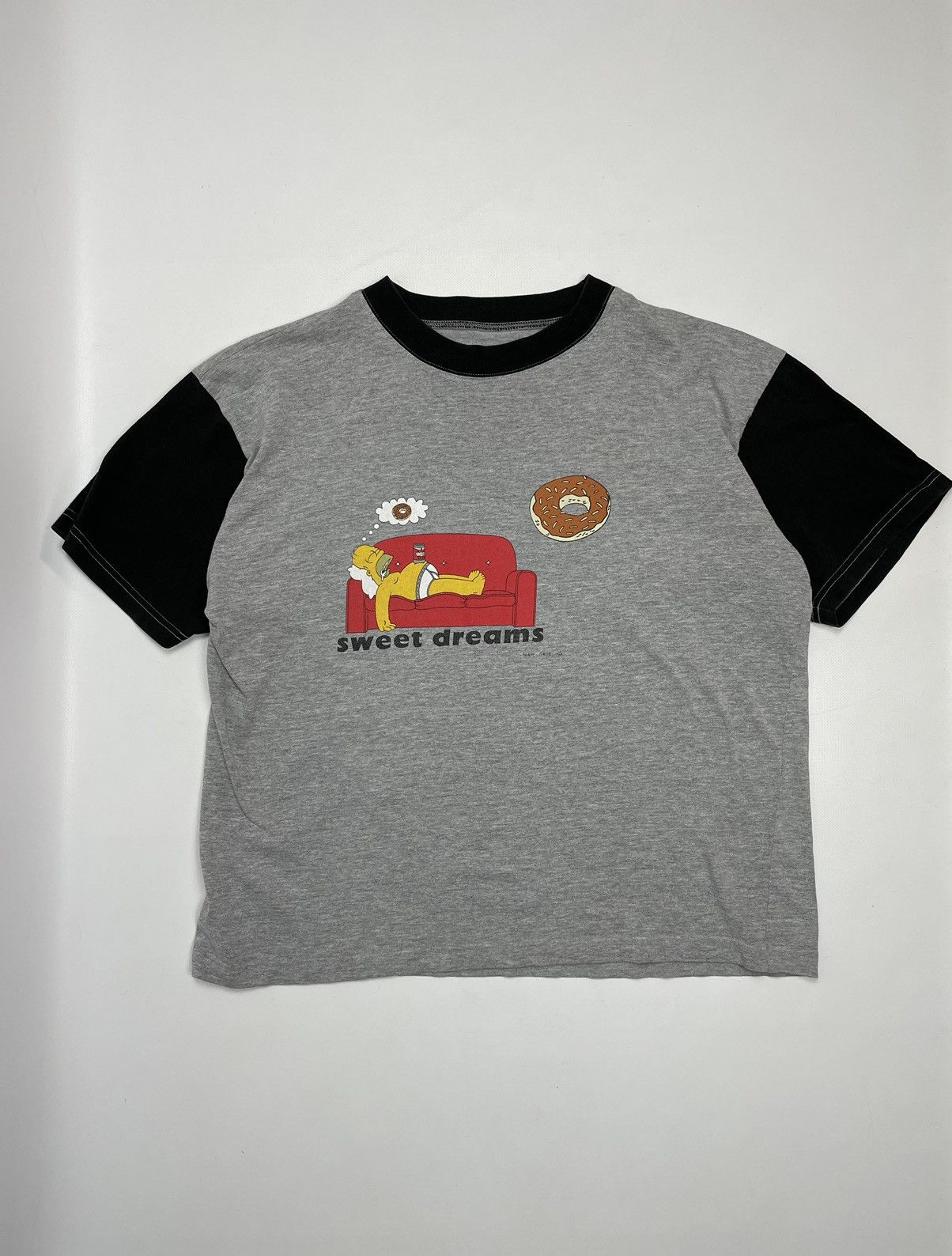 Cartoon Network × The Simpsons × Vintage Vintage 90s The Simpsons Homer Sweet Dreams T-Shirt Size US XL / EU 56 / 4 - 1 Thumbnail