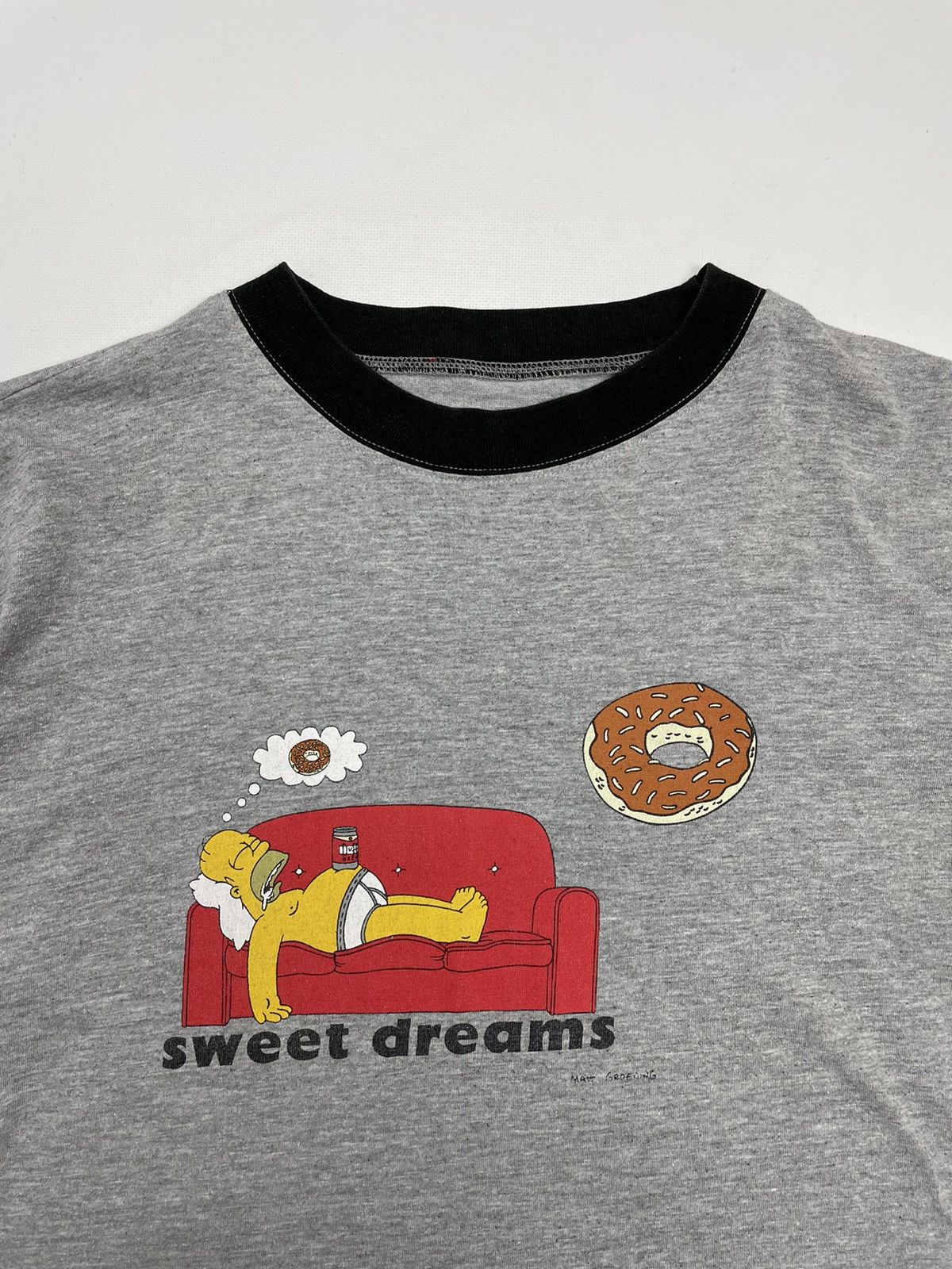 Cartoon Network × The Simpsons × Vintage Vintage 90s The Simpsons Homer Sweet Dreams T-Shirt Size US XL / EU 56 / 4 - 2 Thumbnail