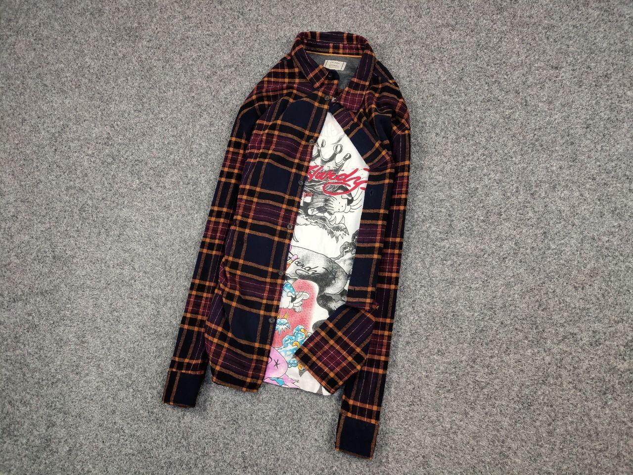 Flannel Vintage Flannel Shirt Travis Scott Style Size US XL / EU 56 / 4 - 7 Thumbnail